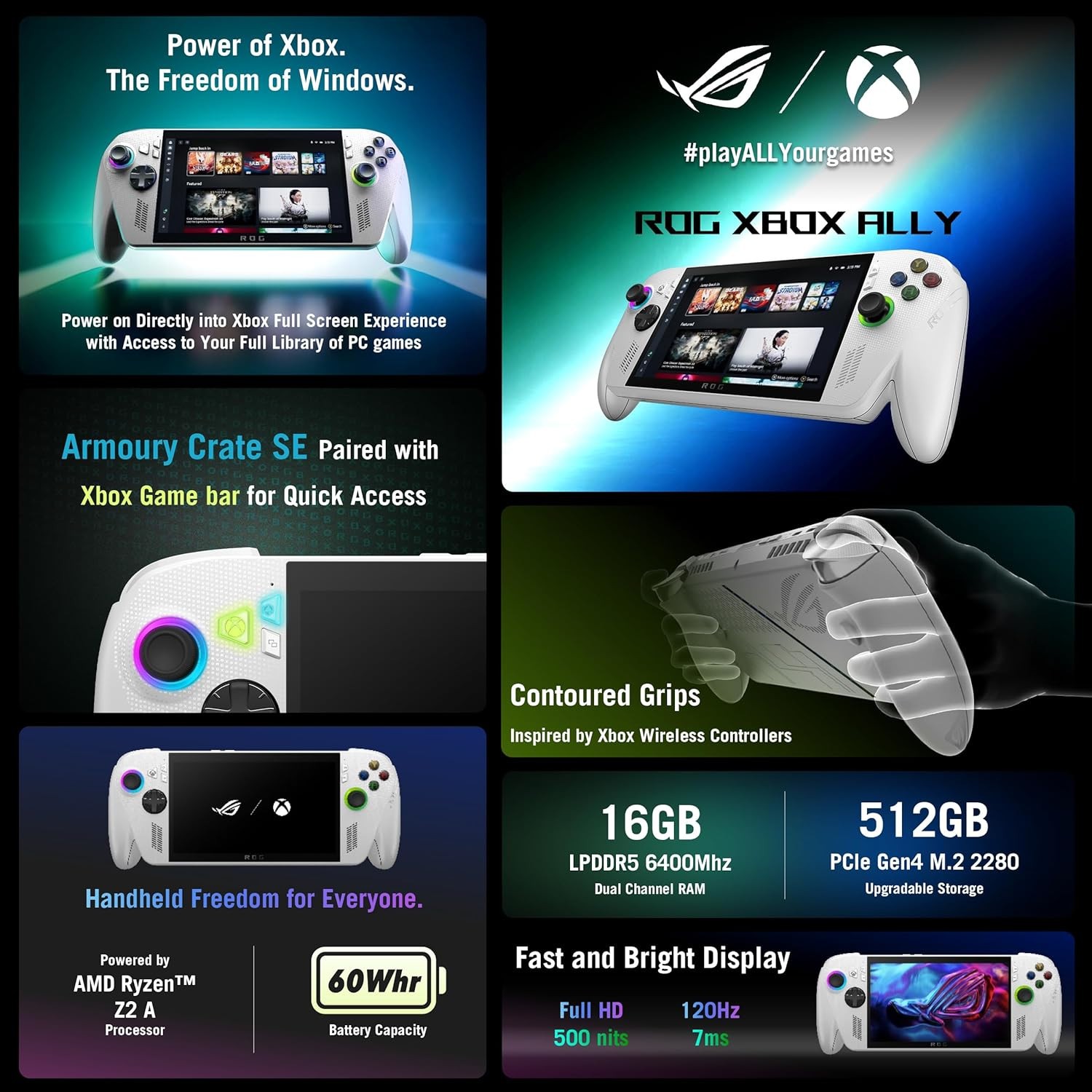 New Sealed ASUS ROG Xbox Ally (2025) RC73YA Gaming Handheld 16GB Console in Hand