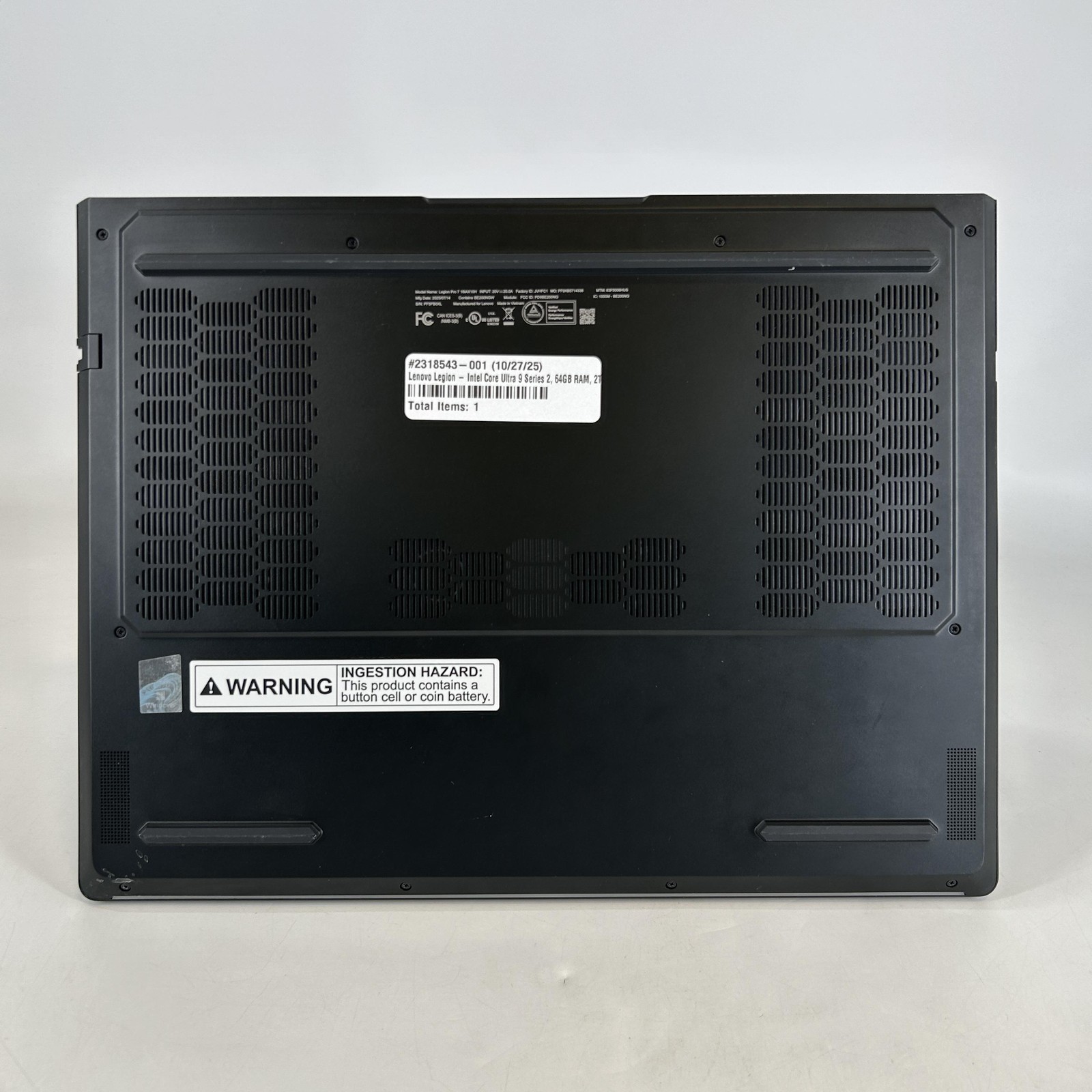 Lenovo Legion Pro 7i Gen 10 16 240Hz QHD+ Ultra 9 275HX 64GB 1TB/1TB RTX 5080