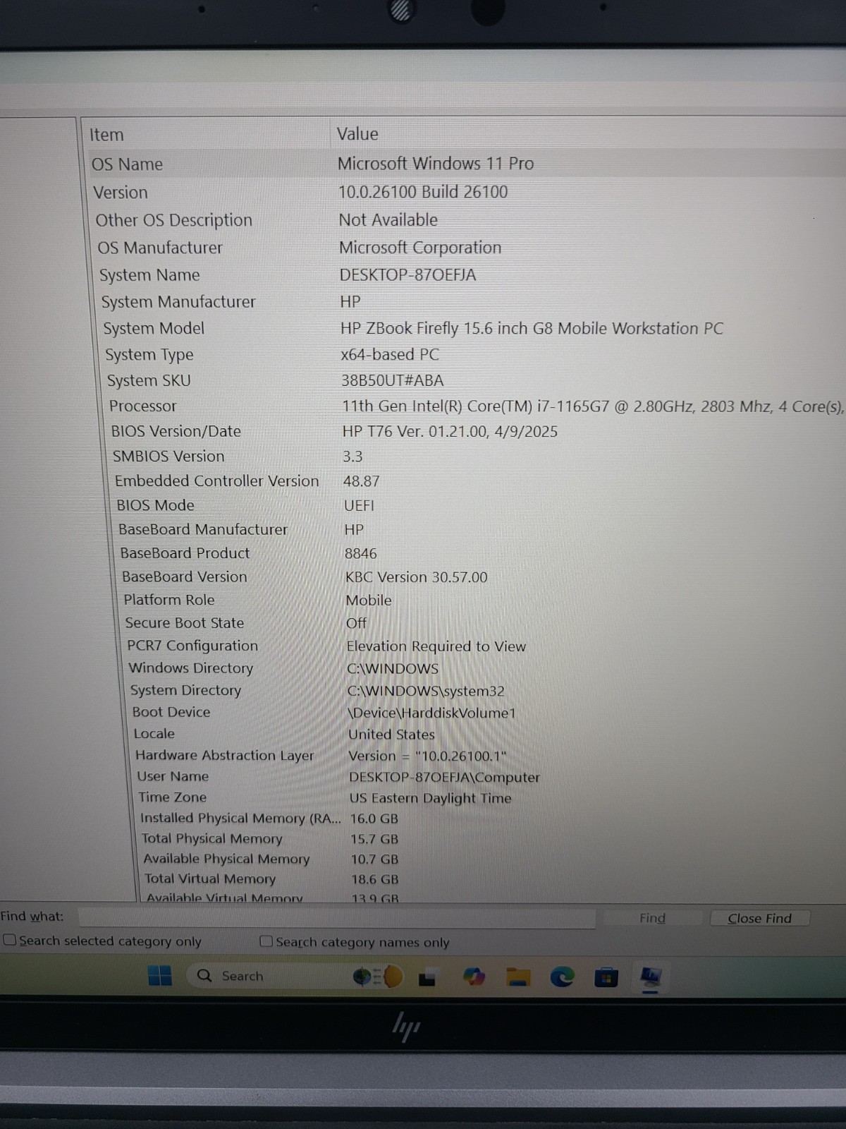 HP zBook Firefly 15 G8 i7-1165G7 2.80GHz 16GB Ram 512GB SSD Win 11 Pro w/Charger