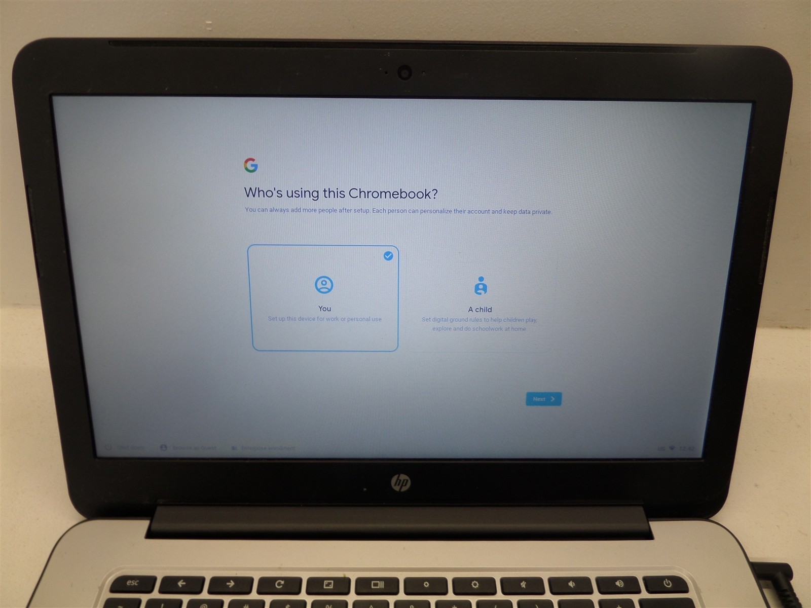 HP 14″ Chromebook 14 G4 32GB eMMC 4GB RAM N2840 2.16Ghz CPU – T4M33UT#ABA