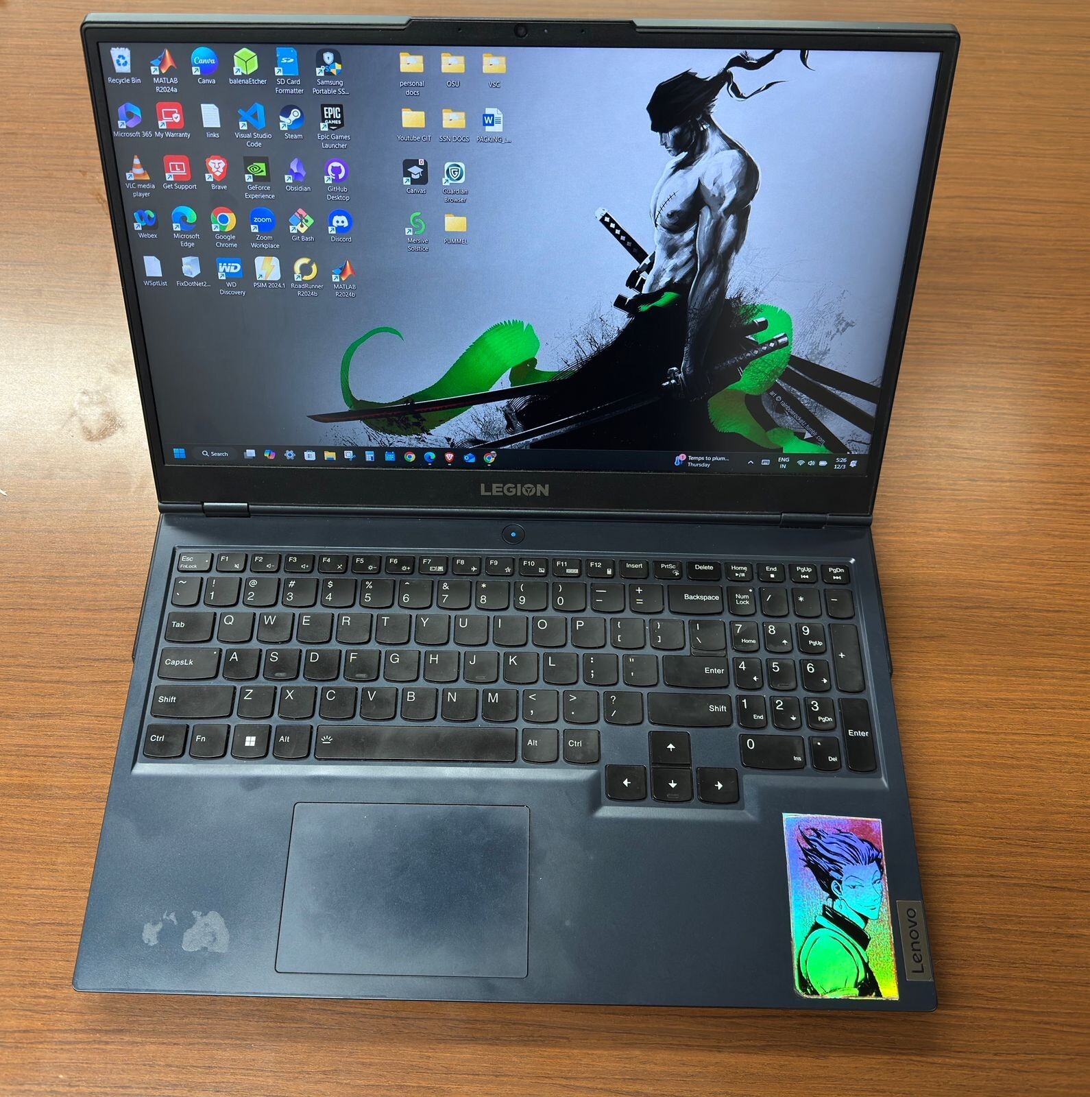 Gaming laptop lenovo legion 5-15ACH6
