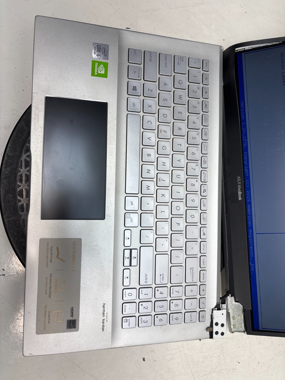 ASUS VivoBook S15 S532F Intel Core i5-10210U 1.60GHz 8GB NO HDD READ