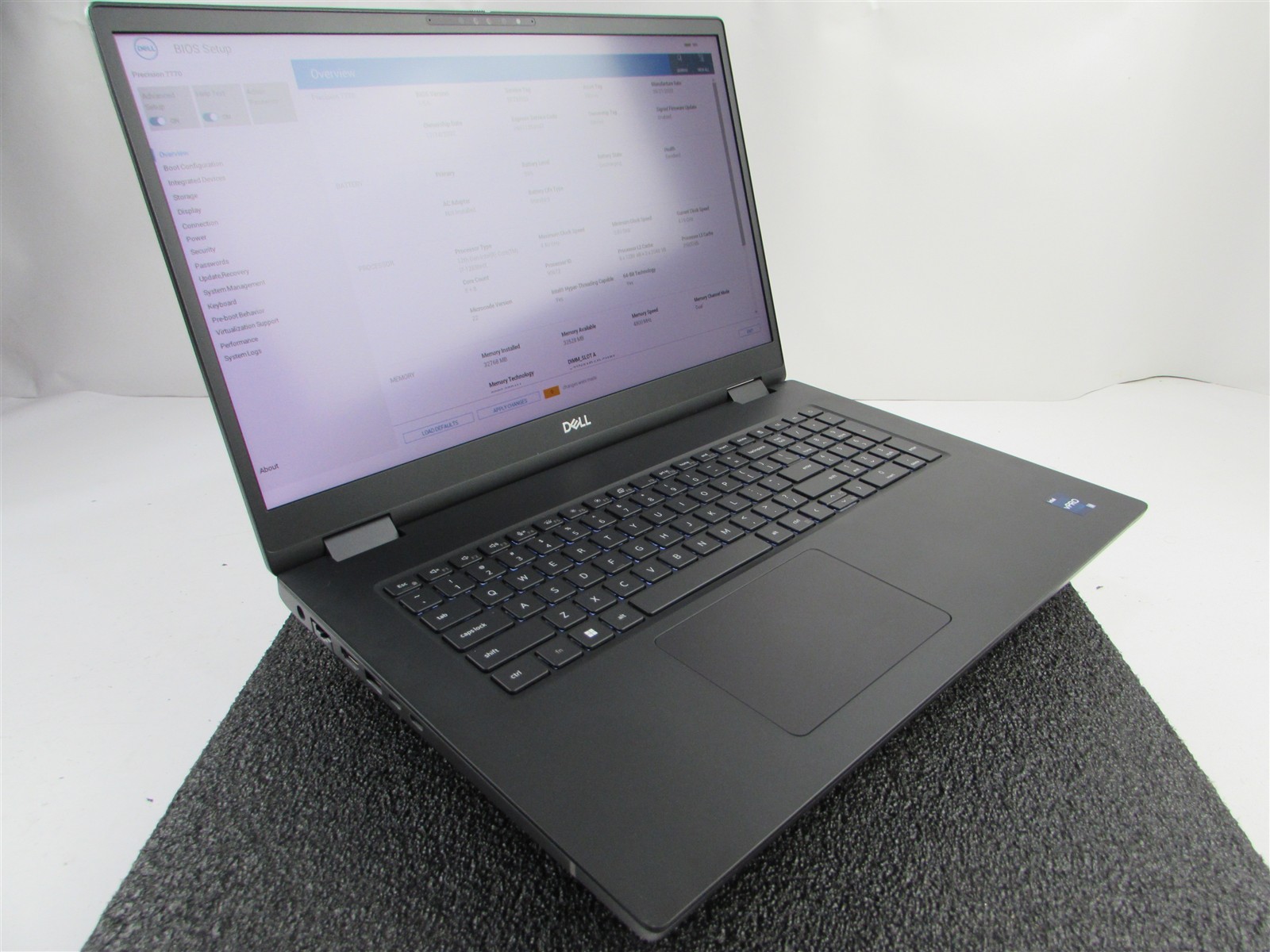 DELL PRECISION 7770 1920×1080 FHD I7-12850HX 512GB 32GB RAM RTX A3000 WIN 11 PRO