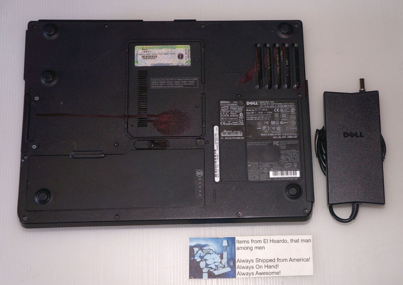 Dell inspiron 6000 laptop 1GB Ram 40GB HDD 1.6 Ghz Pentium M DVD Rom Windows XP