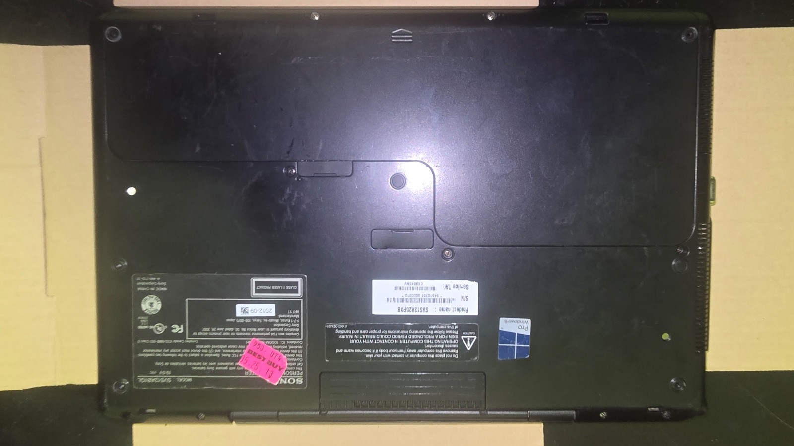 Sony Vaio SVS13A25PXB 13″ S Series Rare (2012) Carbon Fiber