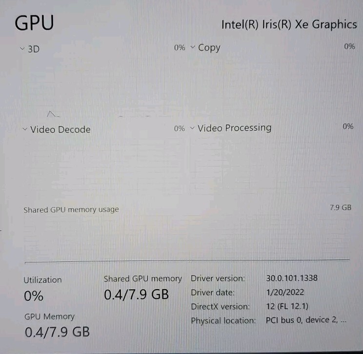 HP SPECTRE X360 16-F0xxx 2 in 1 Laptop 11th Gen i7-11390H 16GB RAM 512GB SSD