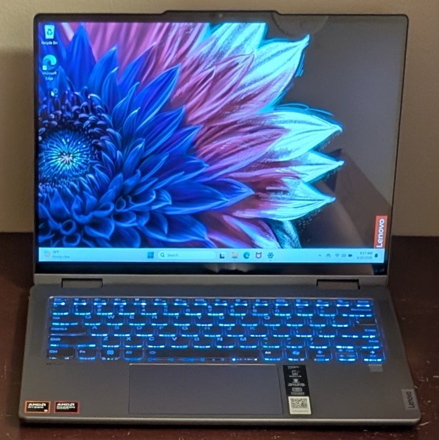 Lenovo Yoga 7 14″ 2-in-1 FHD+ Touch (Ryzen 5 8640HS, 8GB RAM, 512GB SSD) Laptop