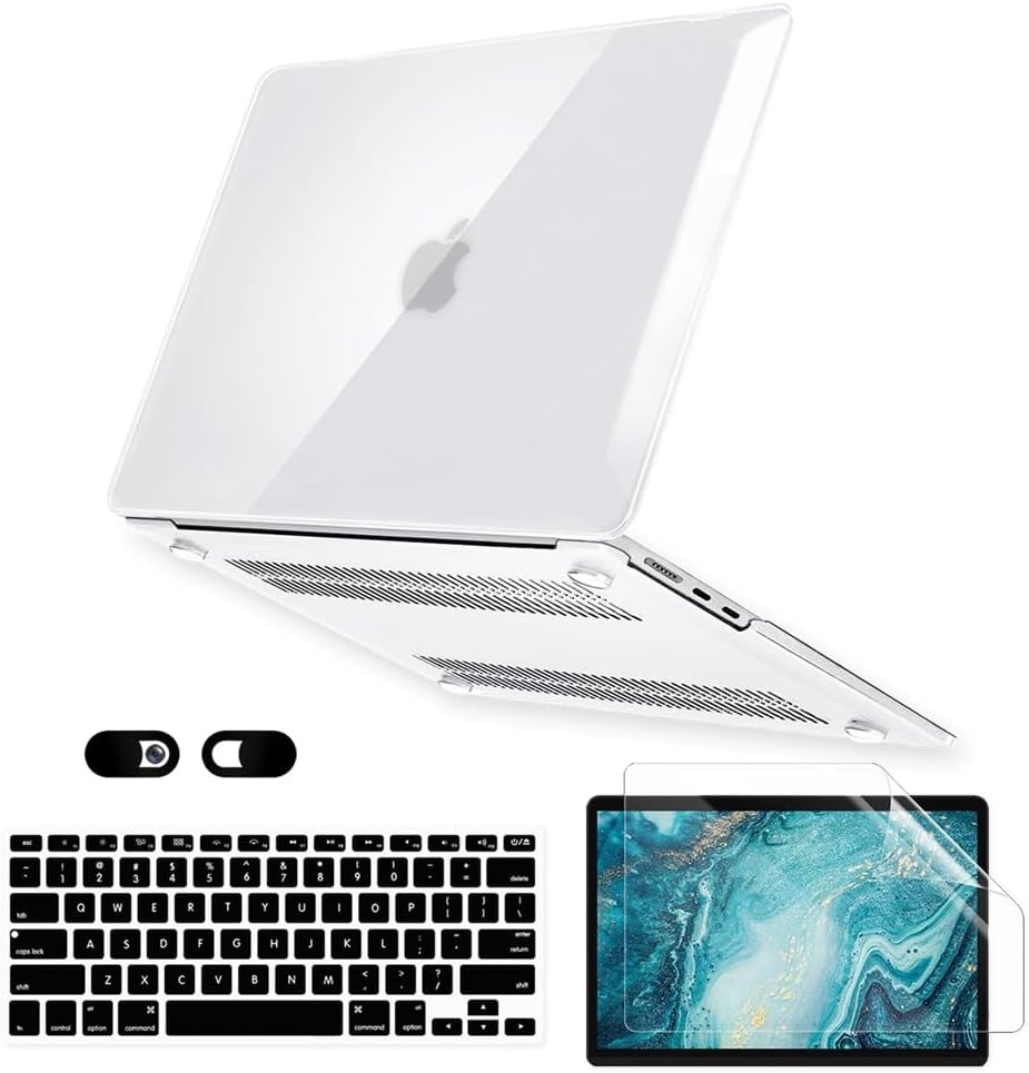 Crystal Clear Case for MacBook Air 15-inch M5 M4 M3 M2 A3448 A3241 A3114 A2941