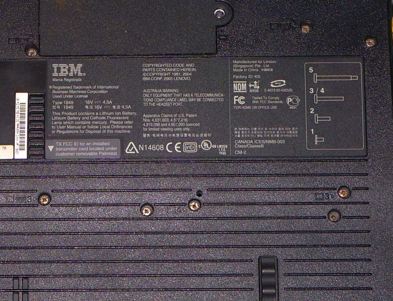 IBM Thinkpad R52 1GB Ram 60GB HDD 1.73 Ghz Pentium M Windows XP ATI Radeon X300