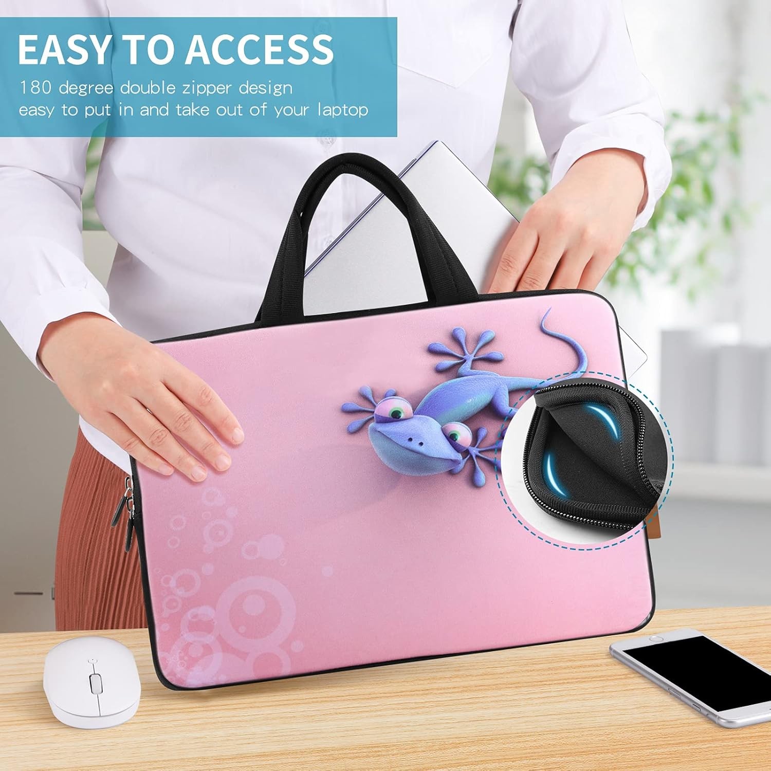 14-15.6 inch Laptop Bag Sleeve Handle Chromebook Case Holder Pouch Neoprene Cove