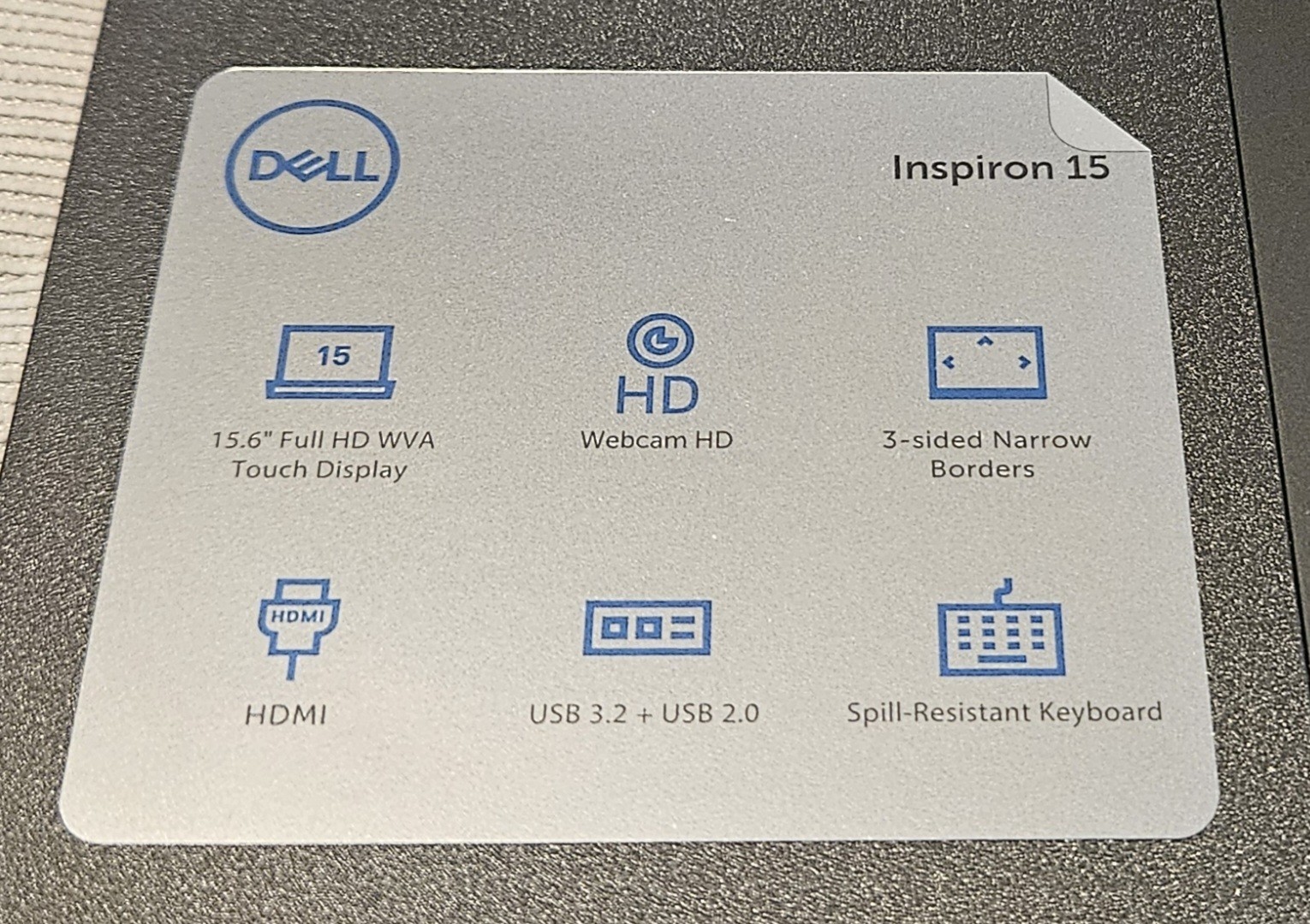 Dell Inspiron 15 Laptop, 15.6″ FHD, 8Core AMD Ryzen 7 7730U, 32GB DDR4 RAM, 1TB.