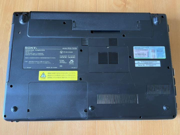Sony Vaio Note PC Laptop PC PCG-71311N CPU Intel Core i3 Windows7 Home Premium