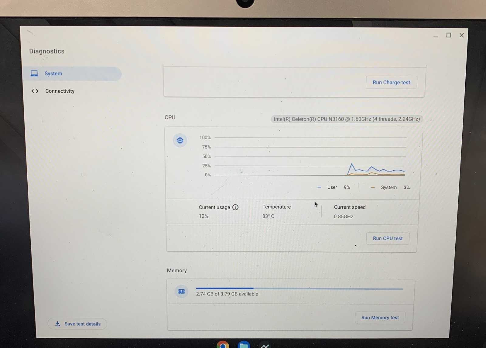 Acer Chromebook 14 N16P1 14″ Laptop Intel Celeron-N3160@1.60GHz 4GB RAM ChromeOS