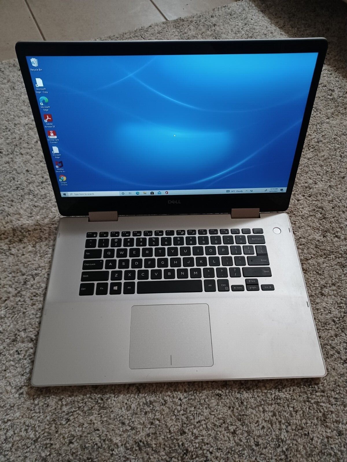 Silver laptop i5 10th generation hp dell . Used but unused condtion
