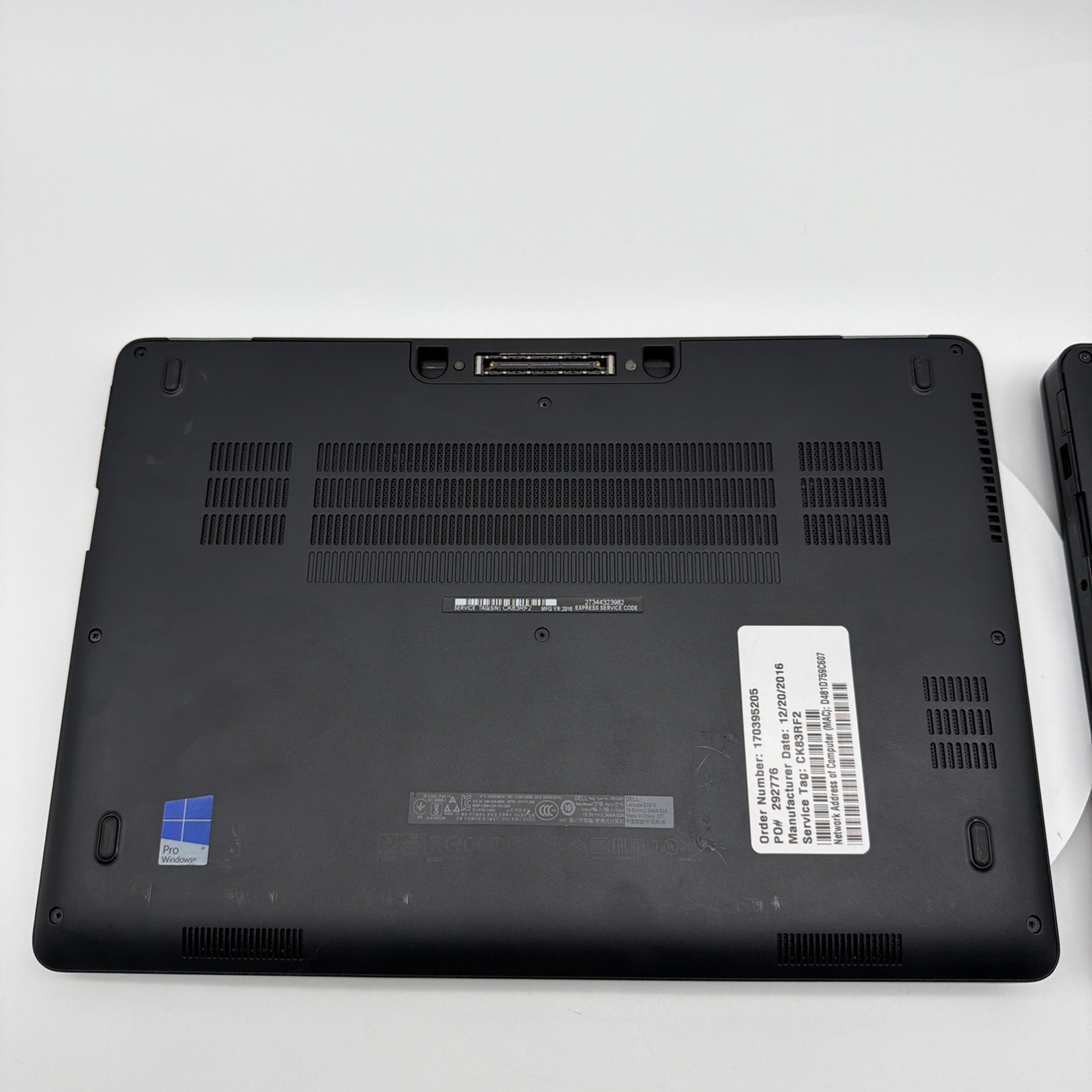 14″ Dell Latitude E7470 Laptop i5-6300U NO RAM,SSD, OS, BATT (LOT OF 2) READ
