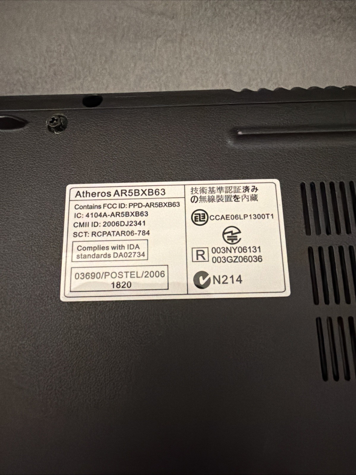 Acer Extensa 5620-4025 Intel Pentium T2370 1.73GHz 120 GB HDD NO CHARGER 4 parts