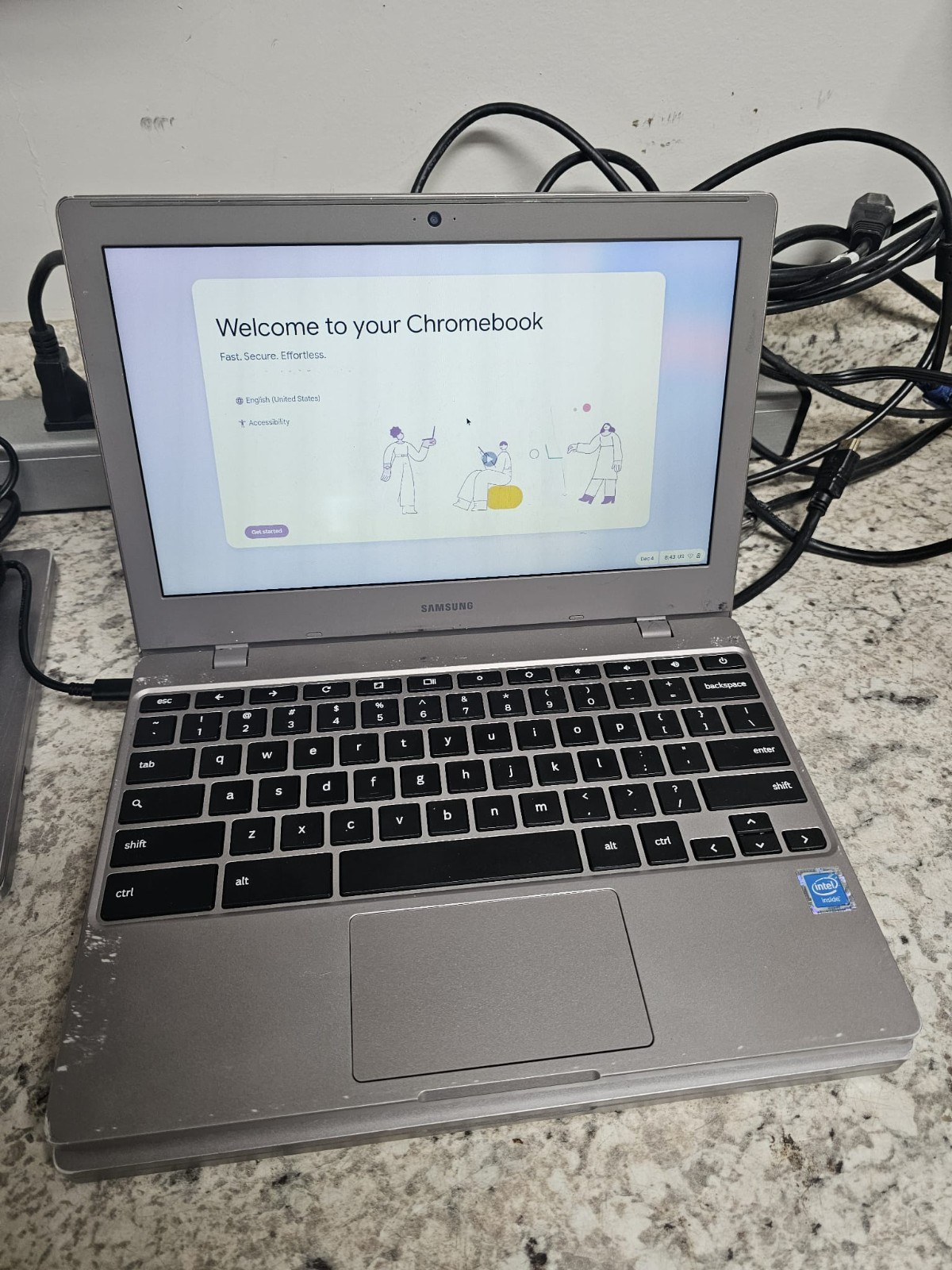 5 Samsung Chromebook 4 XE310XBA 11.6 Intel Celeron Chrome OS Working School 6129