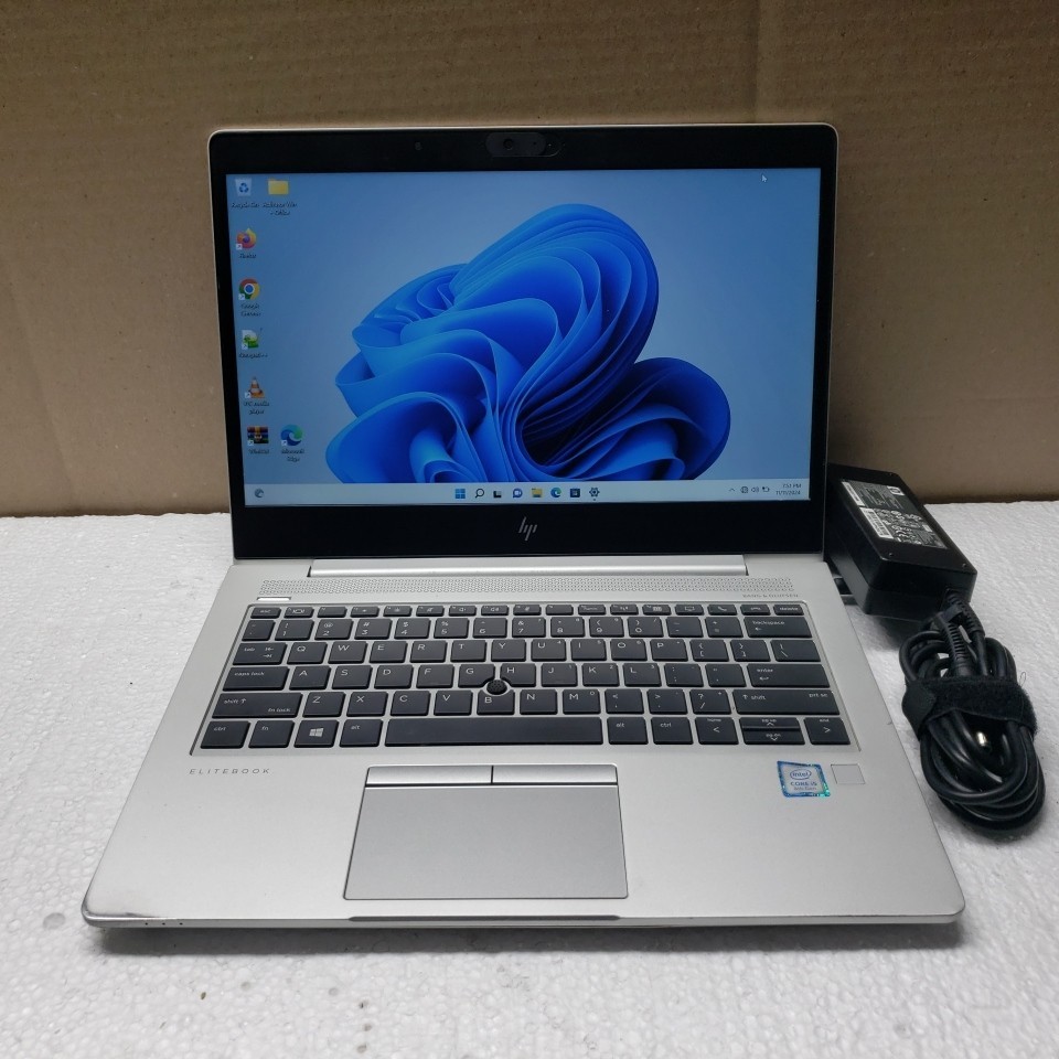 14″HP EliteBook 830 G5 Laptop i5-8350U 1.70GHz RAM 8GB SSD 128GB/Charger inc