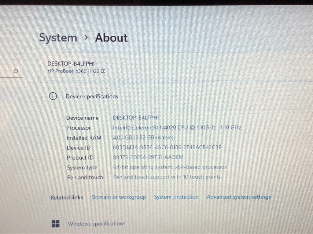 HP ProBook x360 11 G5 as is for parts