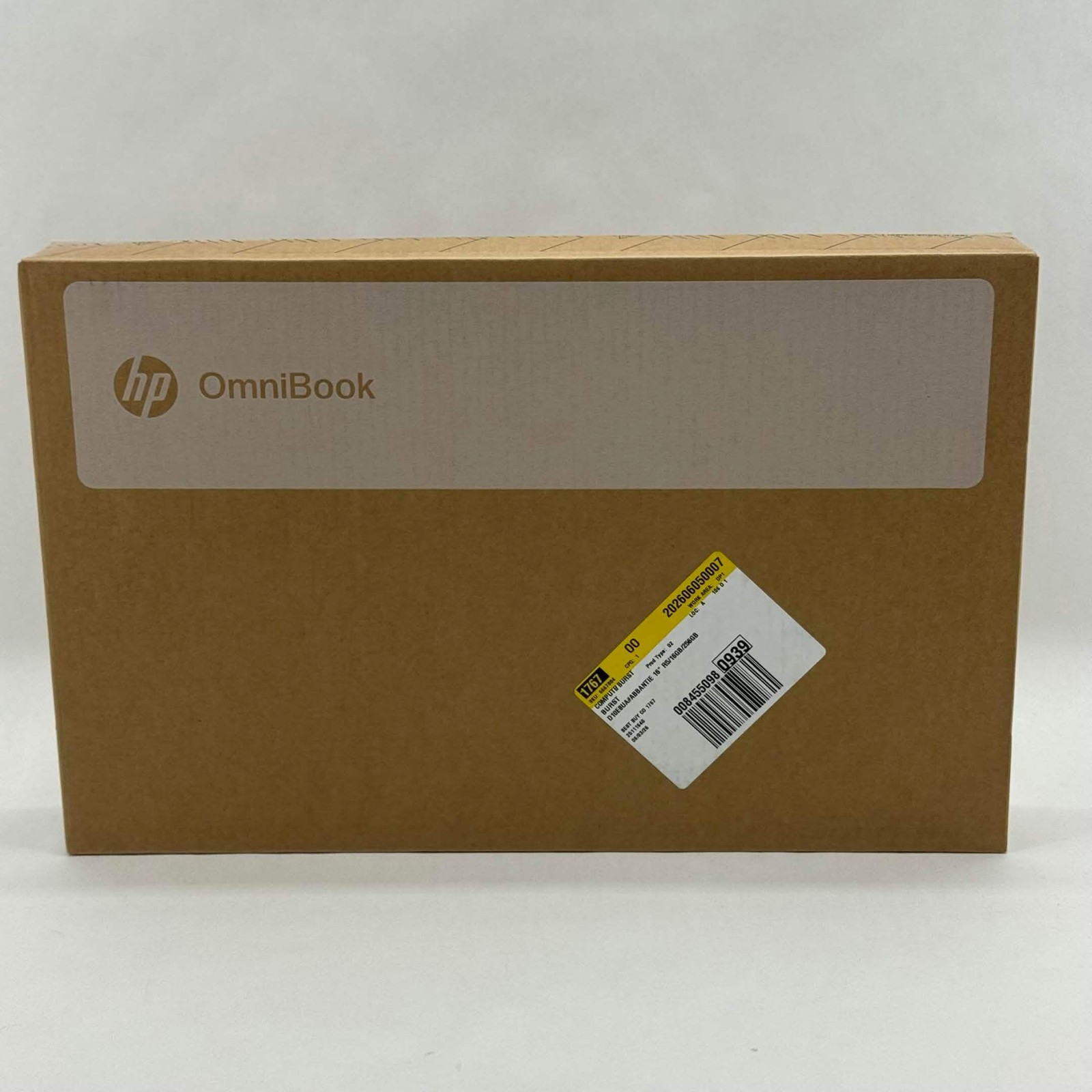 New HP OmniBook 3 16-BY0205DX 16″ Ryzen 5 40 APU 2.8GHz 16GB RAM 256GB SSD