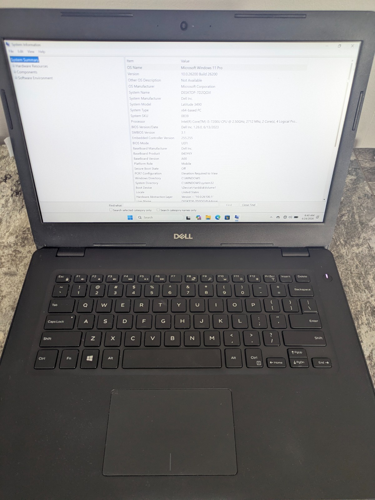 Dell Latitude 3490 14″ Laptop Intel Core i5-7200U 2.50GHz 8GB RAM