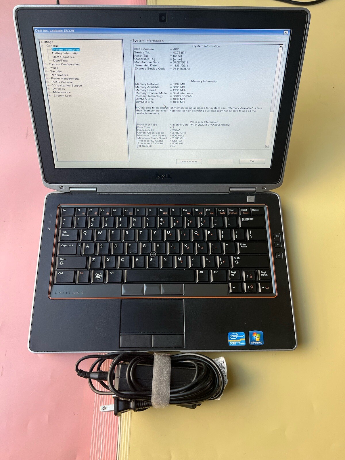 Dell Latitude E6320 13.3″ Core i7-2620M 2.70GHz 8GB RAM 500GB HDD HDMI WEBCAM