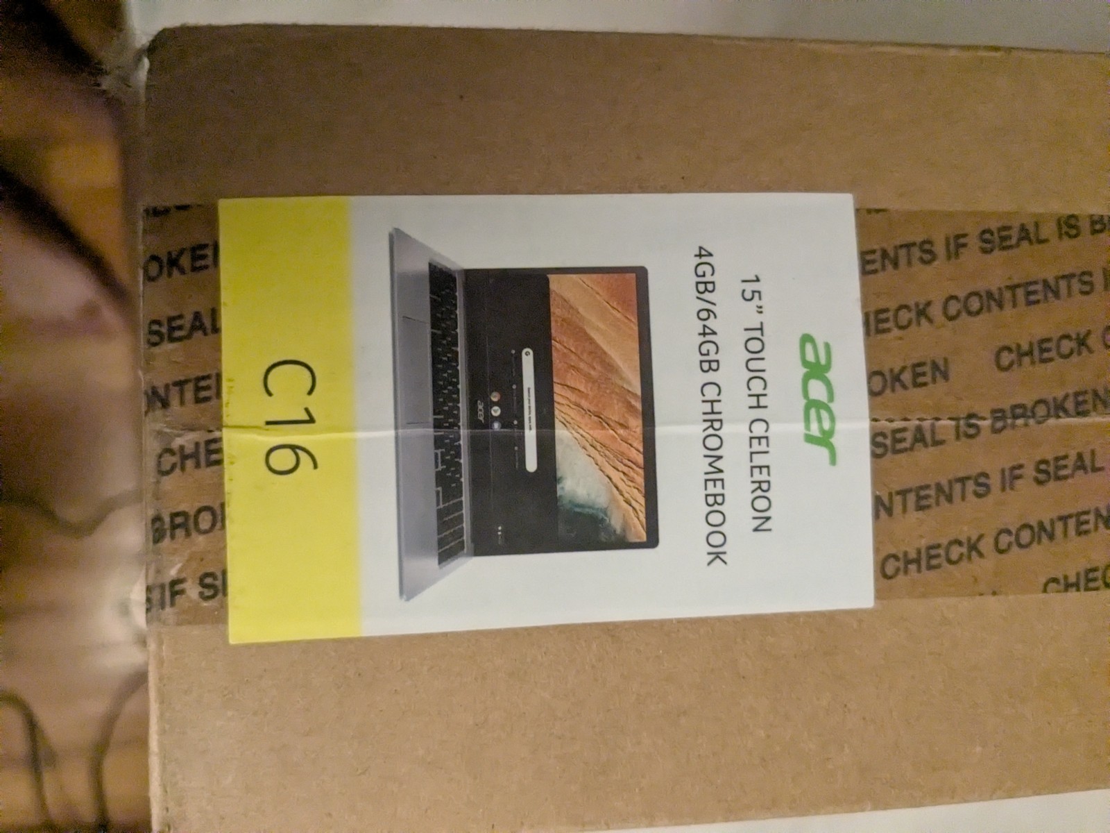 Acer Chromebook 315 15.6″ (64GB, Intel Celeron N4020, 1.1 GHz, 4GB RAM) Touch