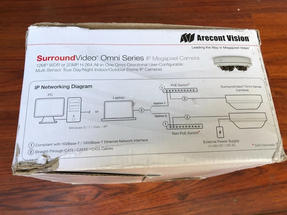 New Arecont Vision AV20275DN-28 20MP Outdoor Multi-sensor Dome TDN IP