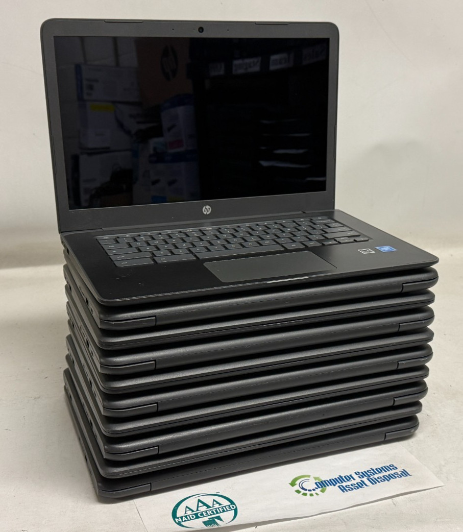 HP Chromebook 14 G5 14″ (N3450 – 8GB RAM – 64GB Storage) – Lot of 10