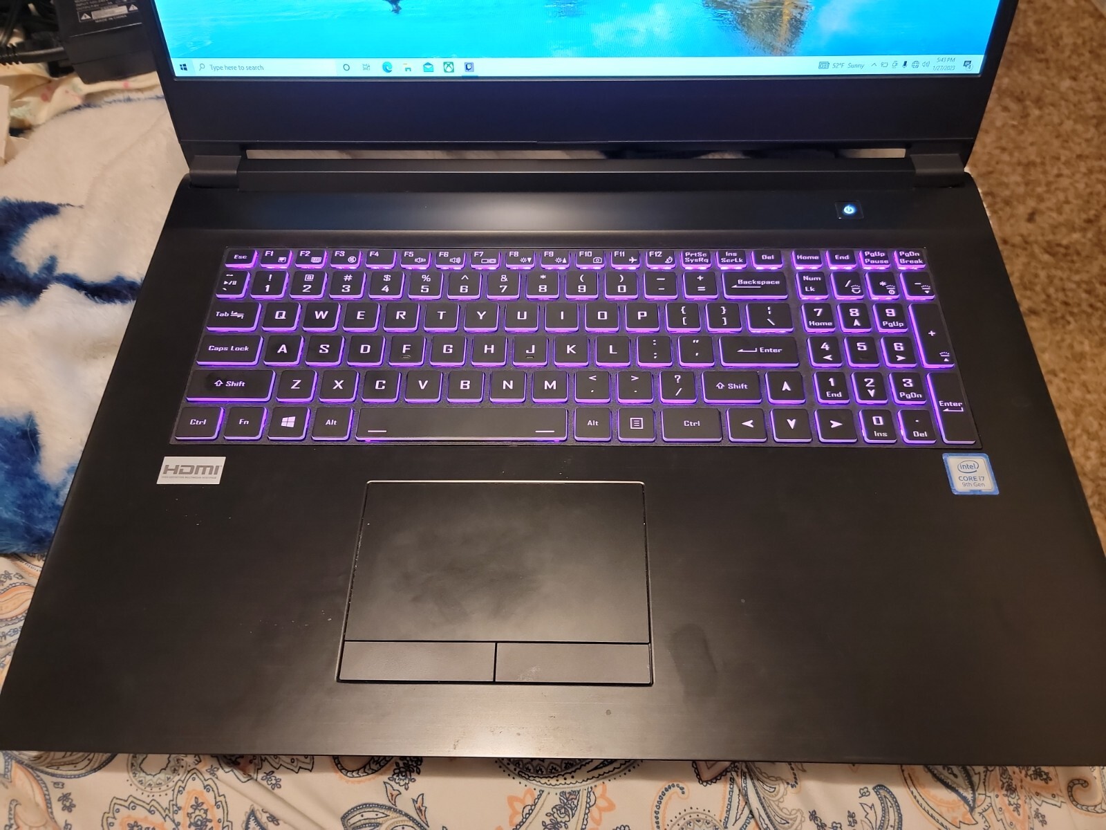 GAMING LAPTOP rtx 2060 i7 9750h 16gb ram. 1.5 tb ssd. Xidax custom