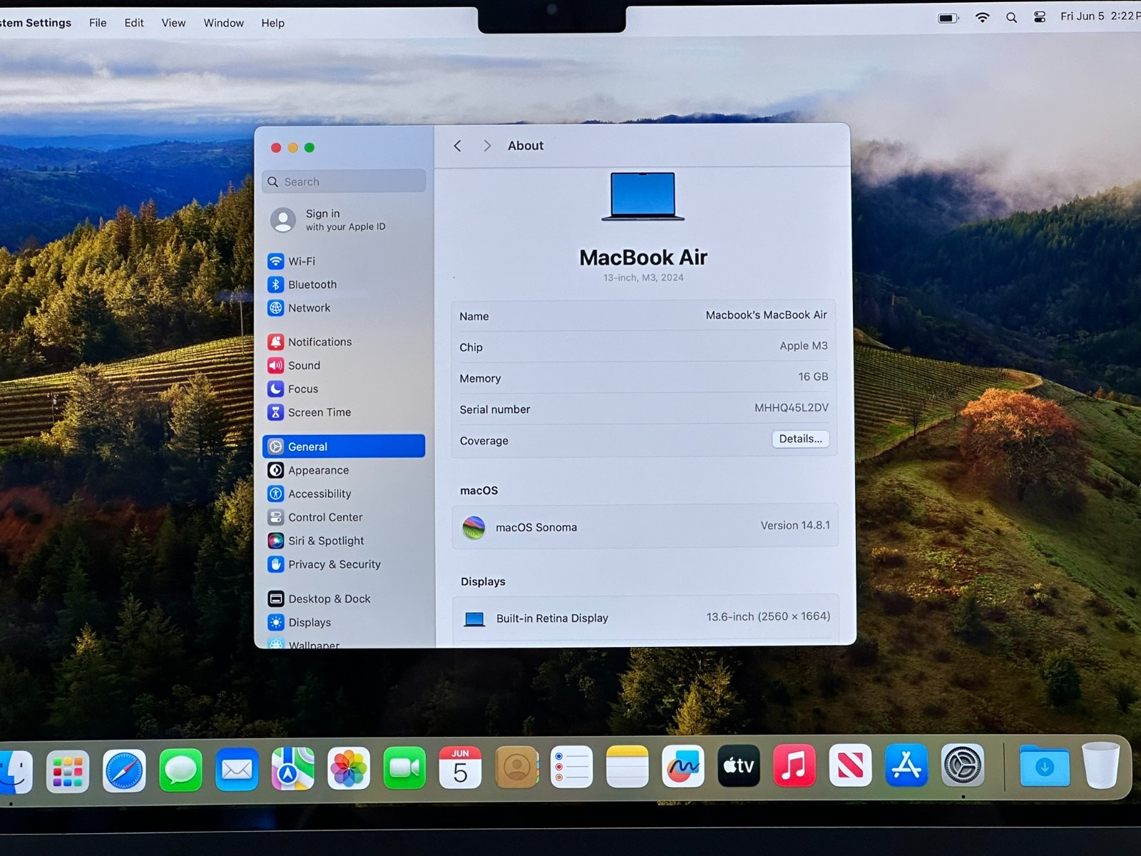 Apple MacBook Air 13.6″ A3113 (2024) M3 16GB 512GB 4-cycles #48