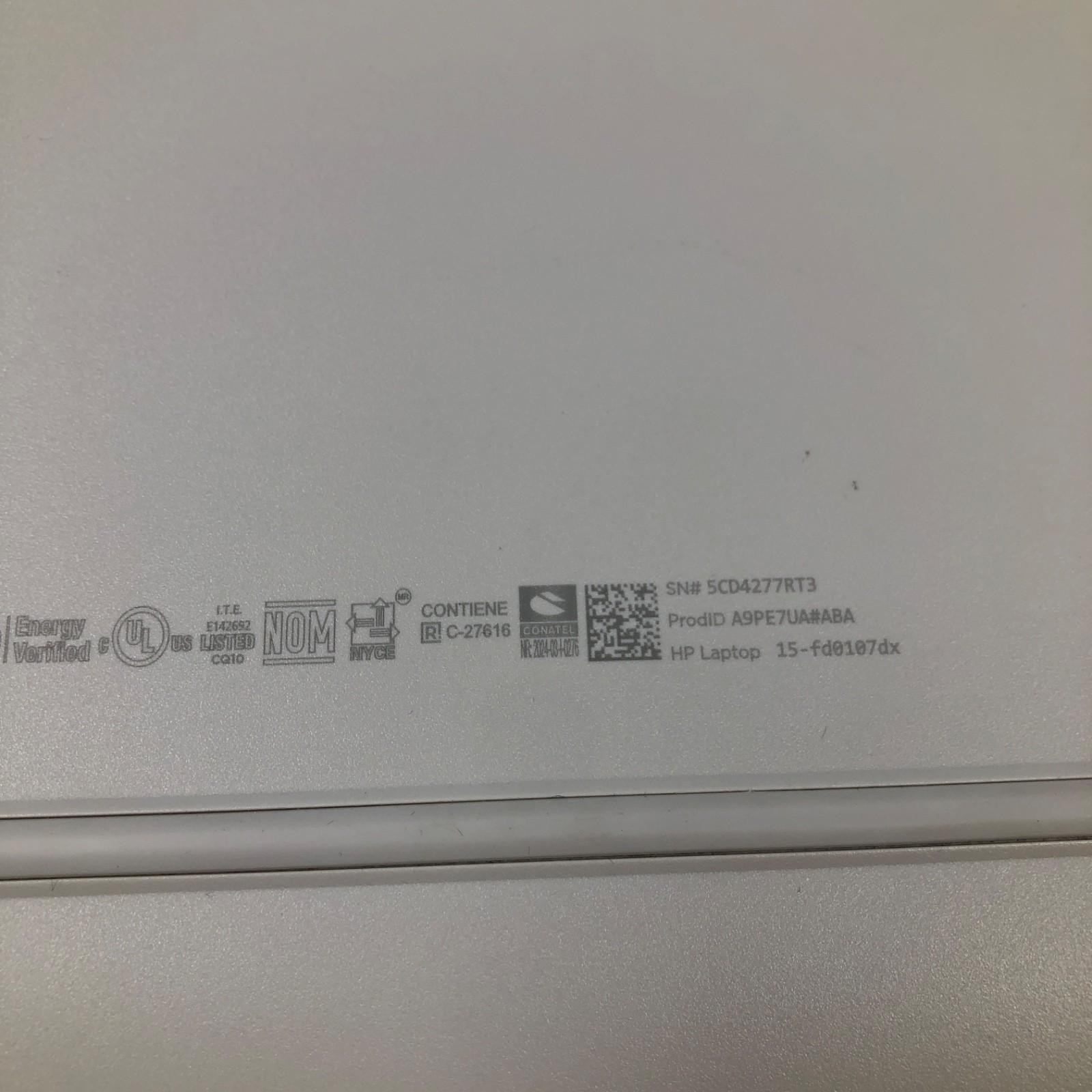 HP 15-FD0107DX 15.6″ 512GB SSD 16GB RAM 1.7GHz Core i7-1255U Win 11 Home