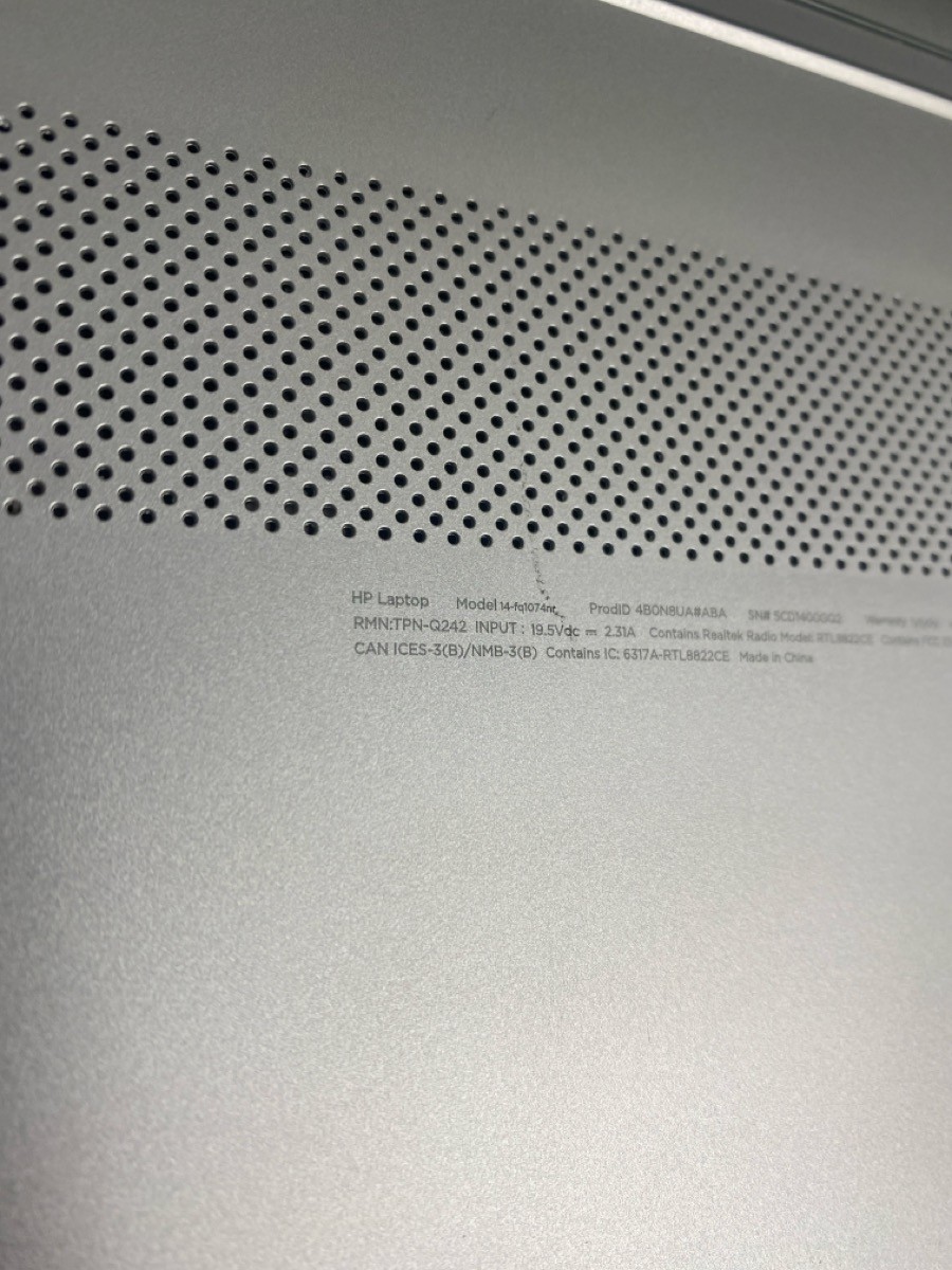 HEWLETT PACKARD 14-FQ1074NR 8GB RAM, 238GB (EZ5002685)