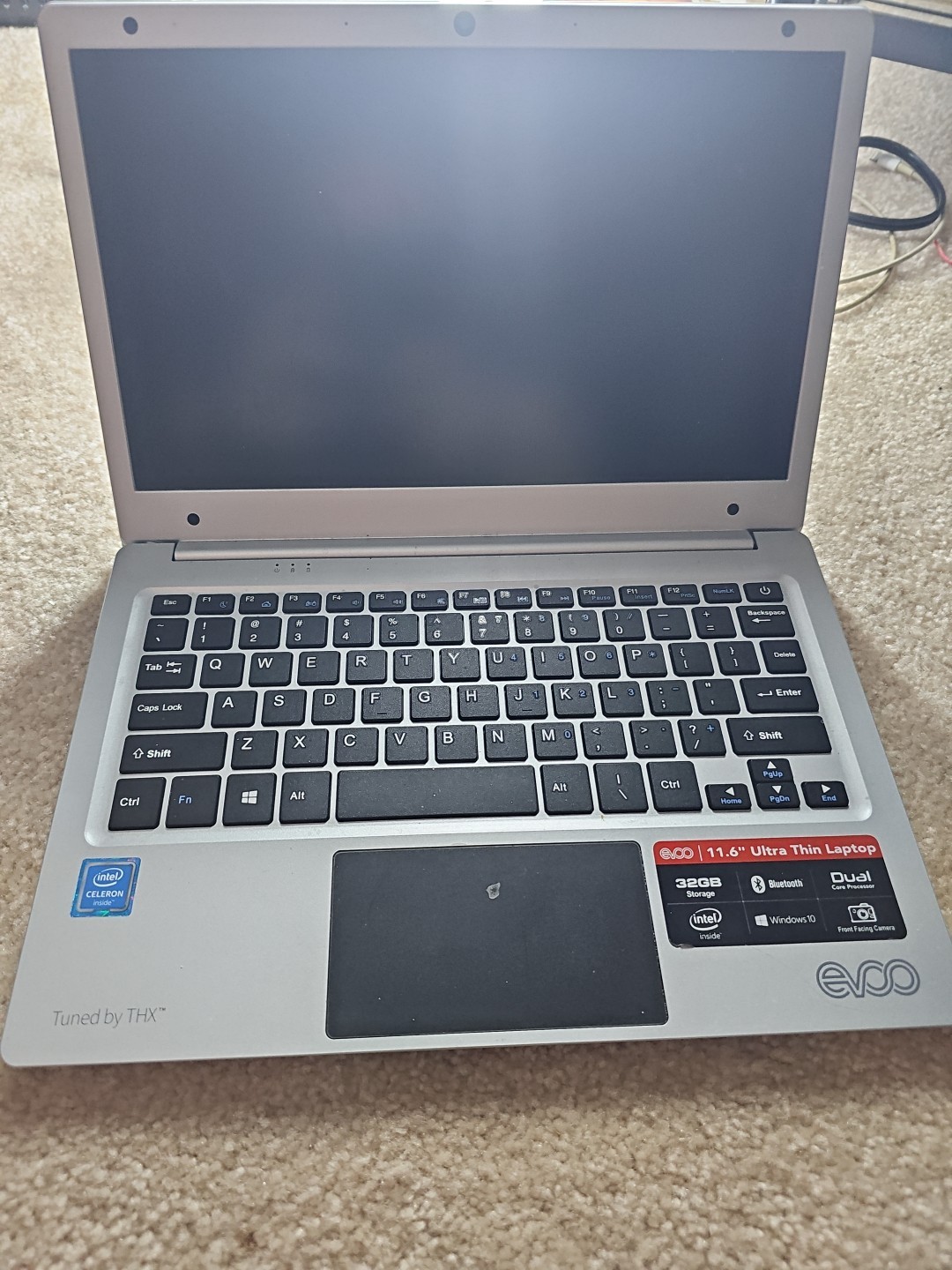 EVOO EV-C-125-3 11.6″ Ultra Thin Win10 Intel Atom 32gb Laptop – Untested & AS IS