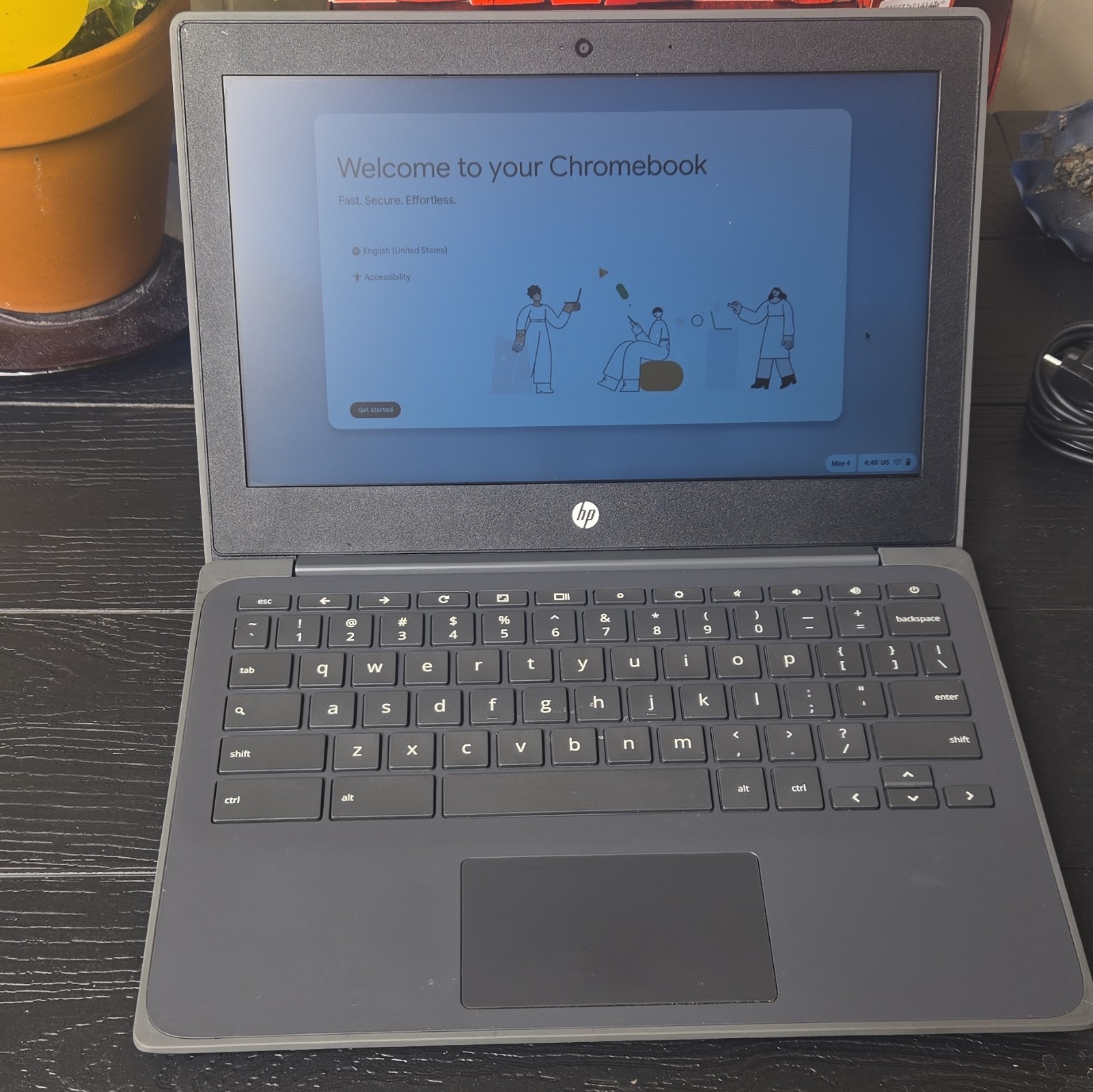 HP Chromebook 11a G8 EE 11in AMD A4 4GB 32GB eMMC Chrome OS Black WiFi