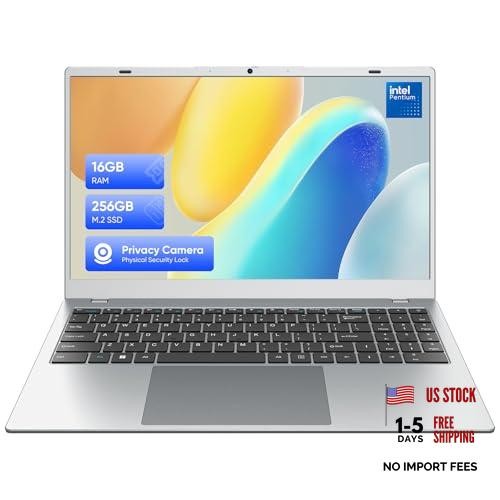 Laptop Computer, 15.6 inch 1920×1080 FHD IPS Display, 16GB RAM / 256GB SSD
