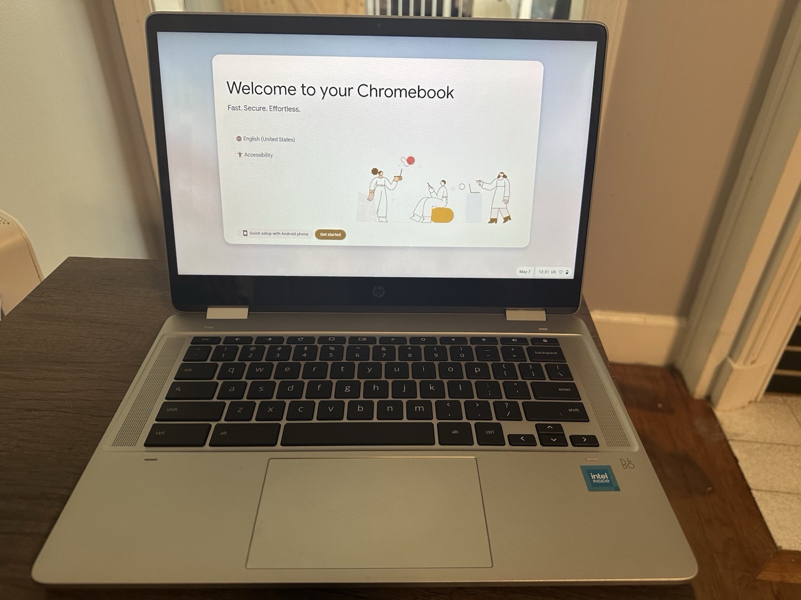 hp chromebook x360 14b-cb0033dx with charger