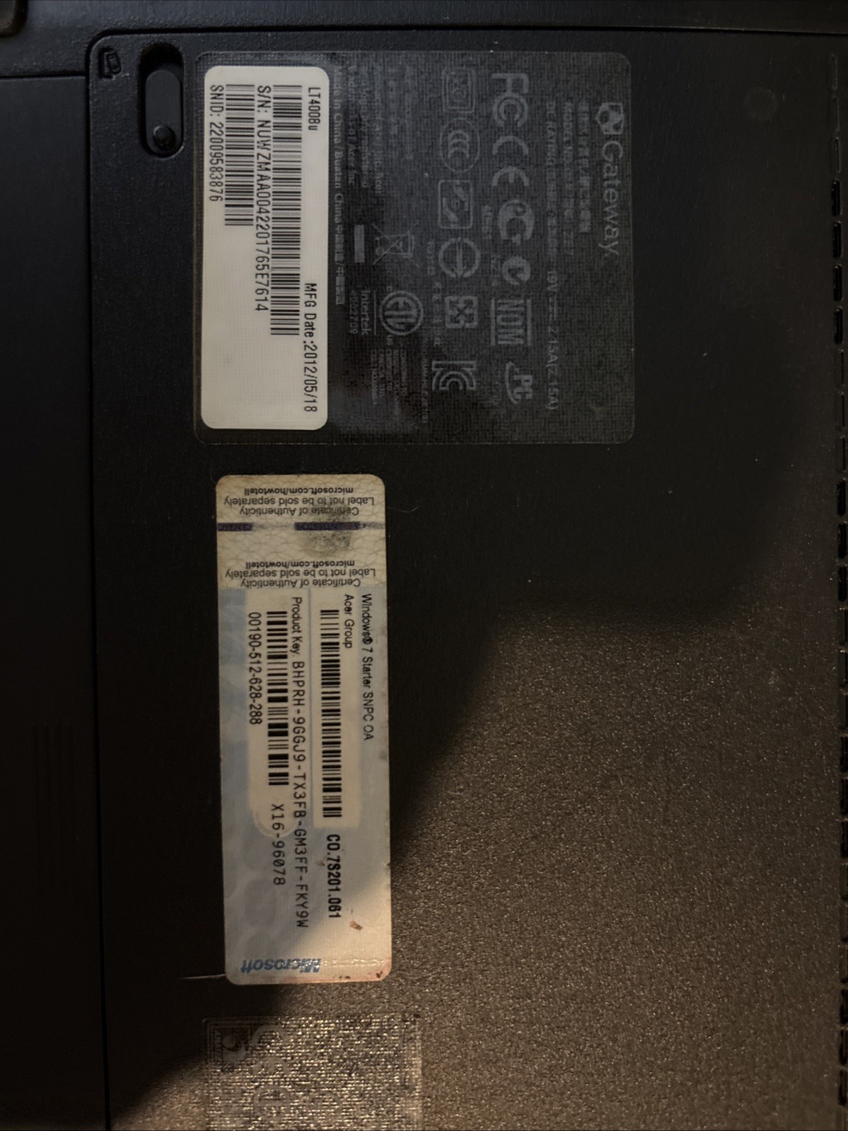 Gateway 10.1″ Netbook-Intel -Windows 7-Office LOCKED