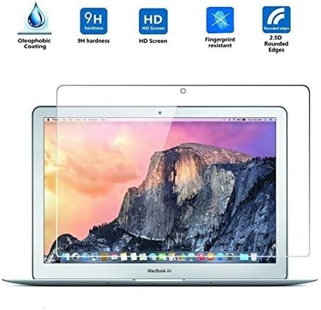 MacBook Pro Retina 13 Inch Full Coverage Tempered Glass Screen Protector, Anti-F