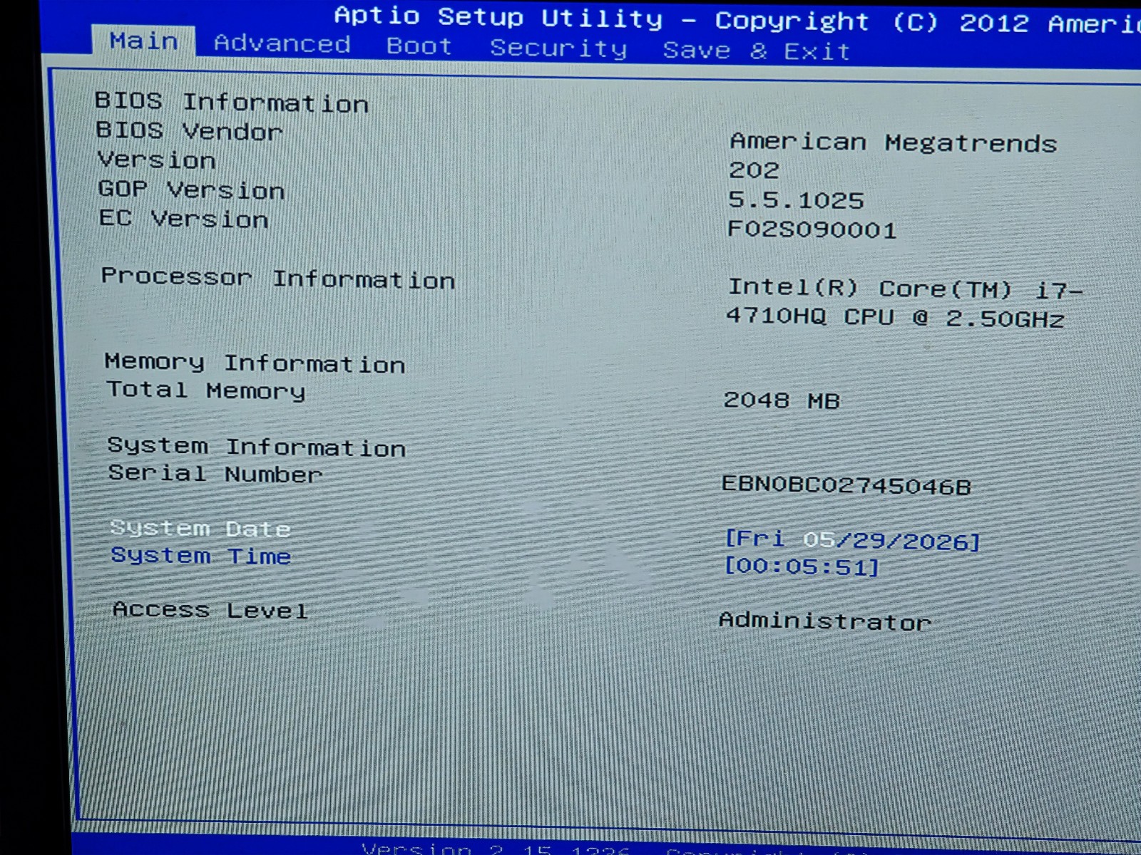 Asus ROG G771 – 150GB HDD, 2GB RAM, Intel i7-4710HQ, Nvidia GTX 860M