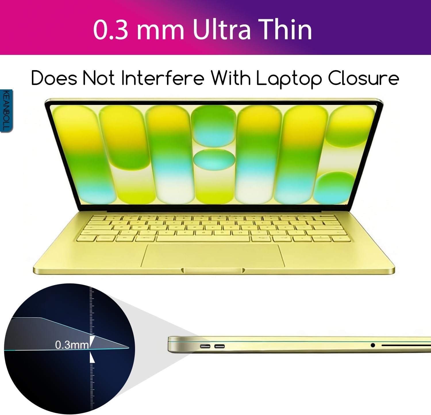 Tempered Glass Screen Protector for 2026 Apple MacBook Neo 13″ – 2 Pack, Anti Sc