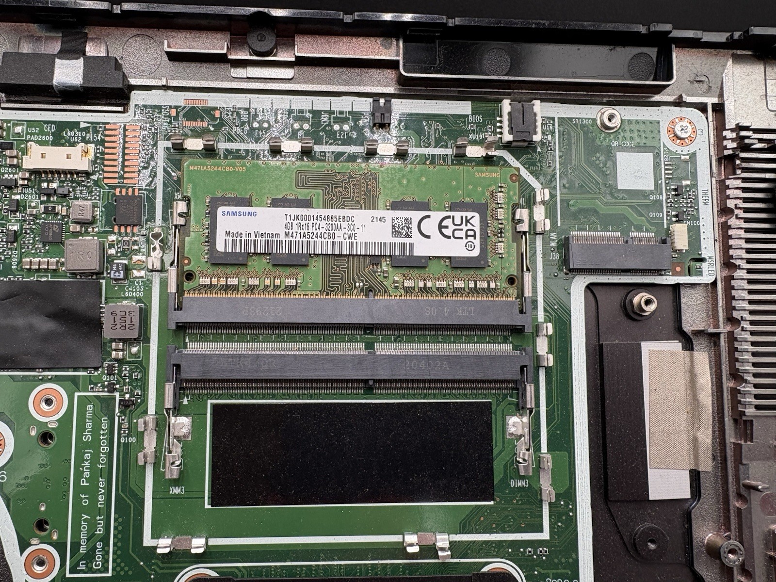 HP Laptop Motherboard Dual FCN Fans Samsung Branded Storage Module Parts Only