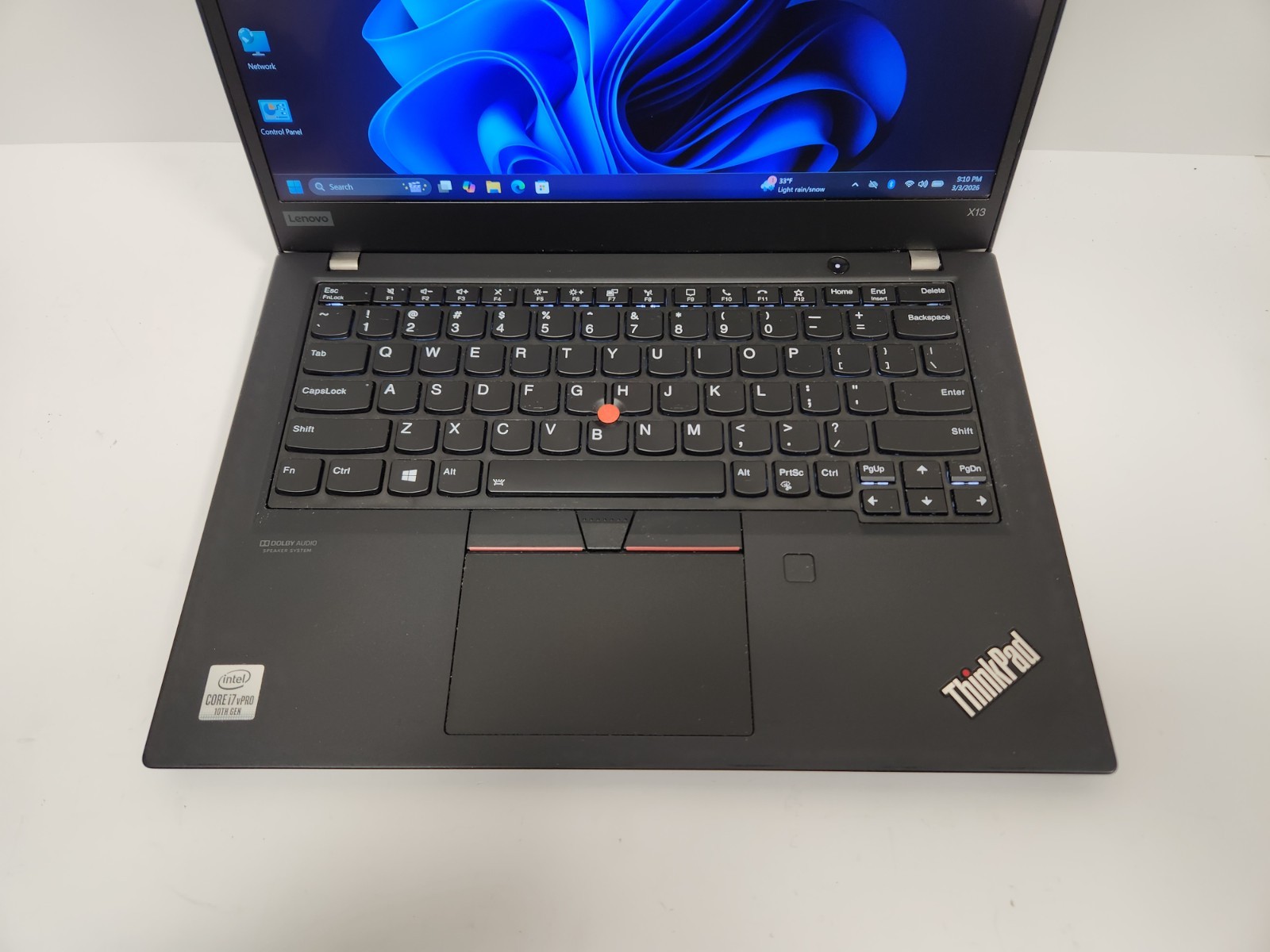 Lenovo ThinkPad X13 Gen 1 Core i7-10610U 16GB RAM 256GB NVME TCH SCRN READ #0411