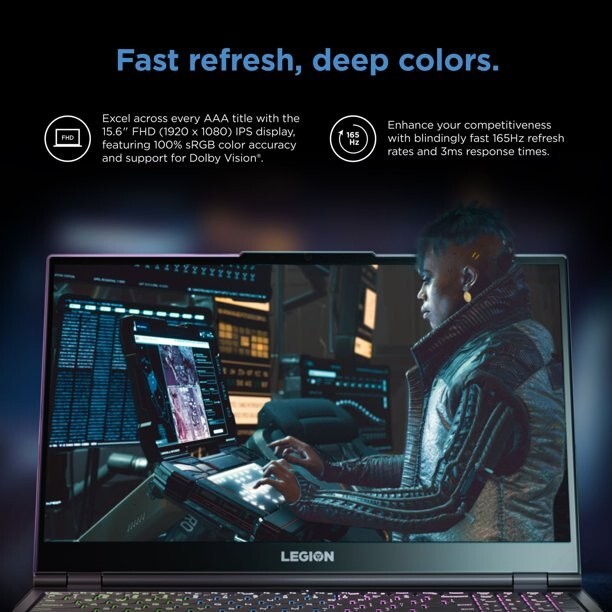 Lenovo Legion 5i 15.6″ Laptop, Intel Core i5-10500H, NVIDIA RTX 3050, 8GB RAM, 2
