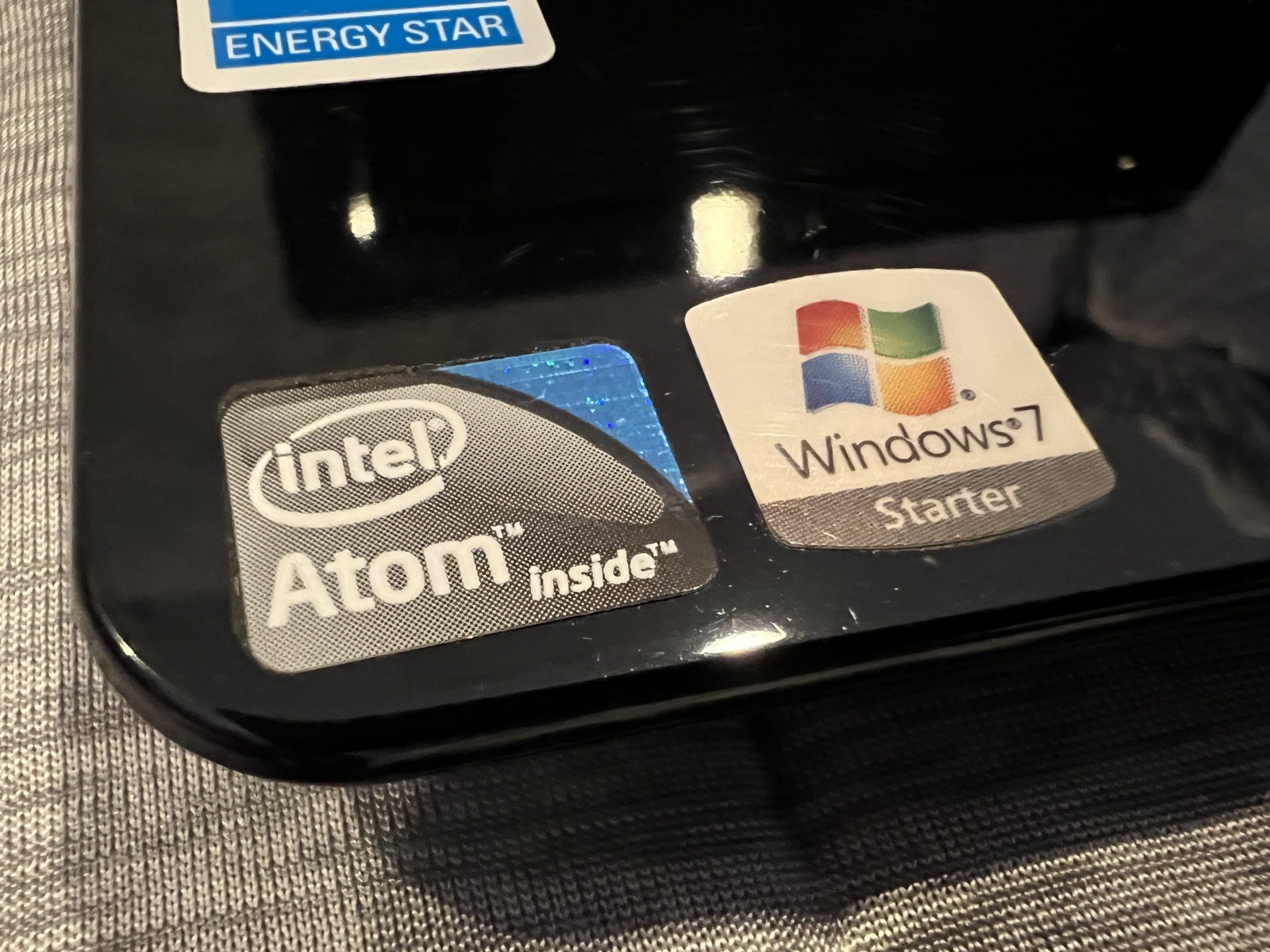 ASUS Eee PC 1005HAB Netbook Black Atom N270 1GB RAM 160GB HDD Win 7 Works Clean