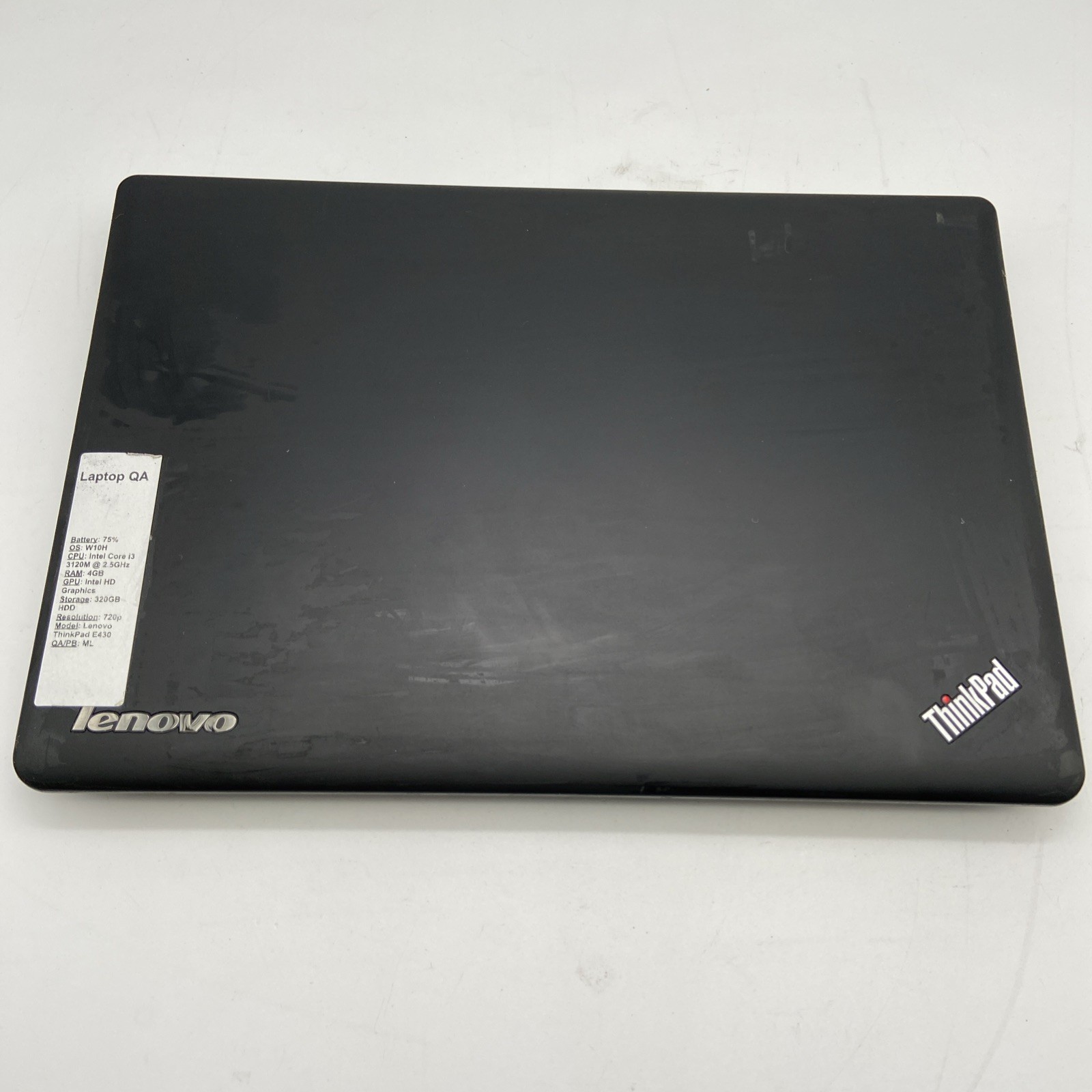 Lenovo ThinkPad E430 14″ Intel i3-3120M 4GB 320GB Win10Home-75ttery