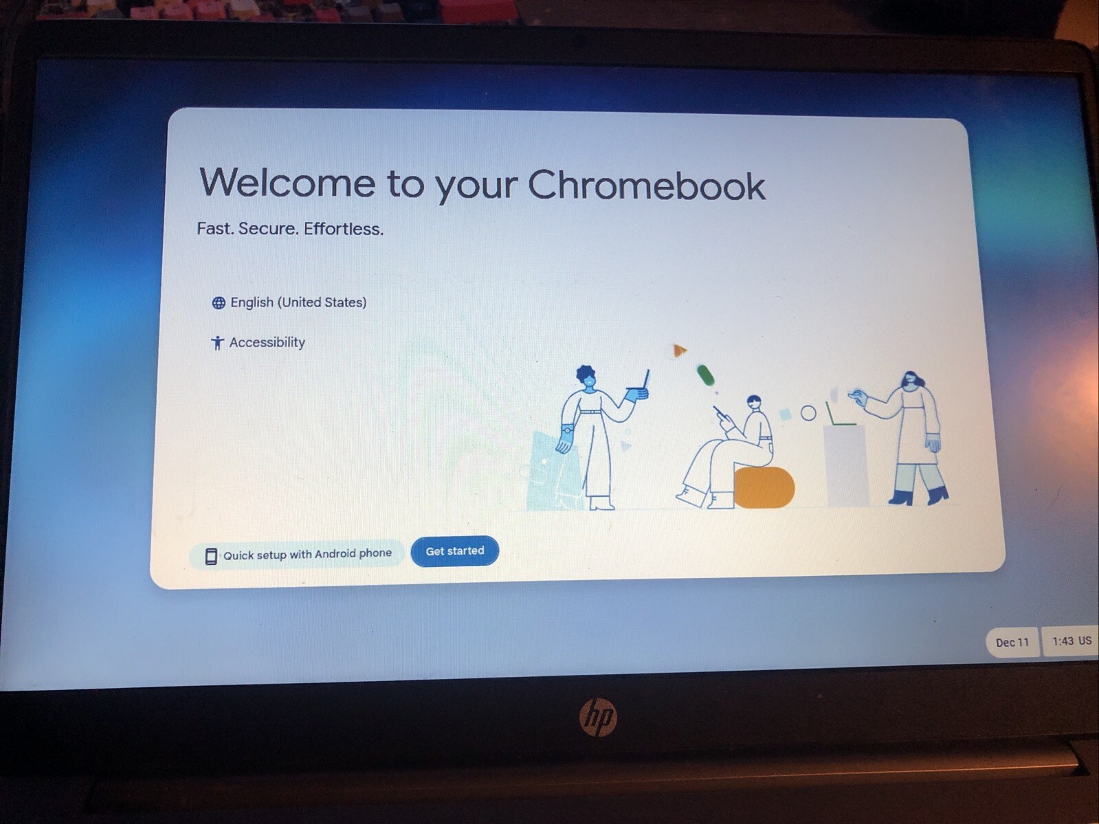 HP Grey Laptop Good Condition No Charger Type C, Used,Model 14a-na0031wm.