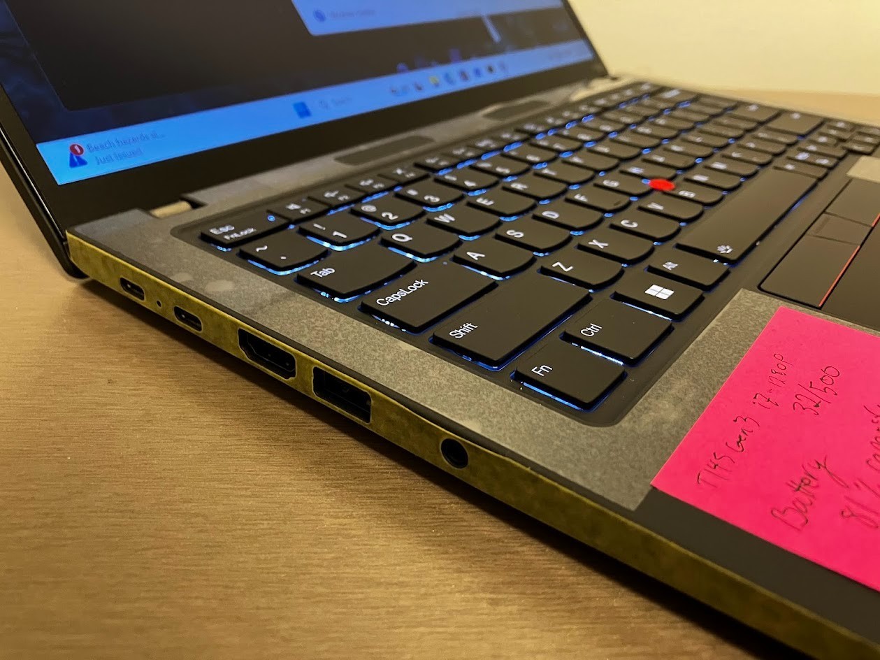 Lenovo ThinkPad T14s (Gen3) i7 with 32GB RAM, 512GB NVME and Win11 pro