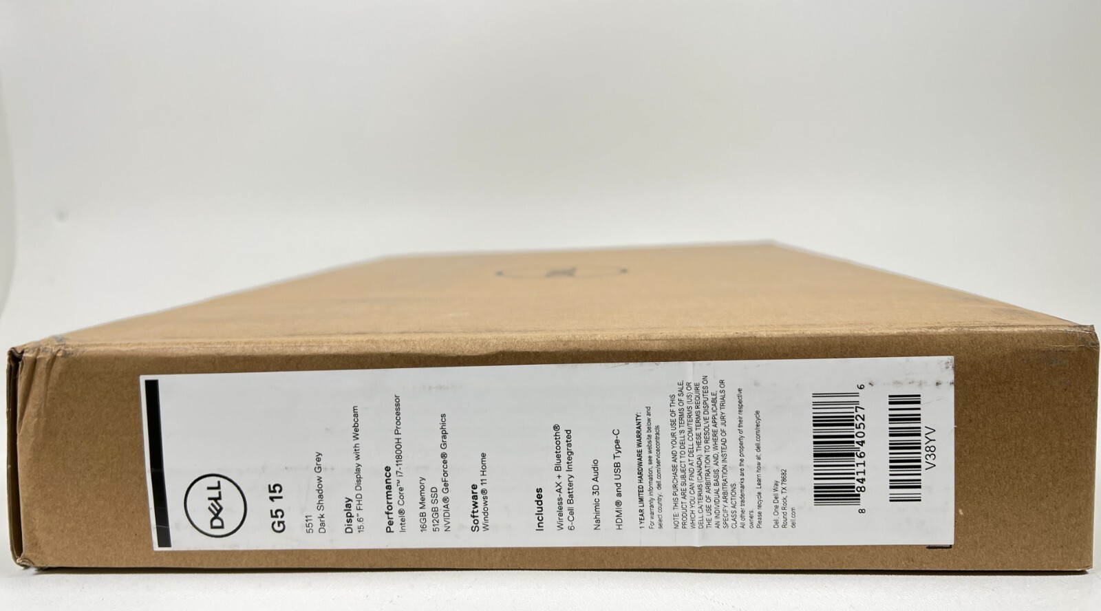 *NEW* Dell G5 15 5511 FHD Gaming Laptop i7-11800H 4.4GHz 16GB 512GB SSD RTX 3060