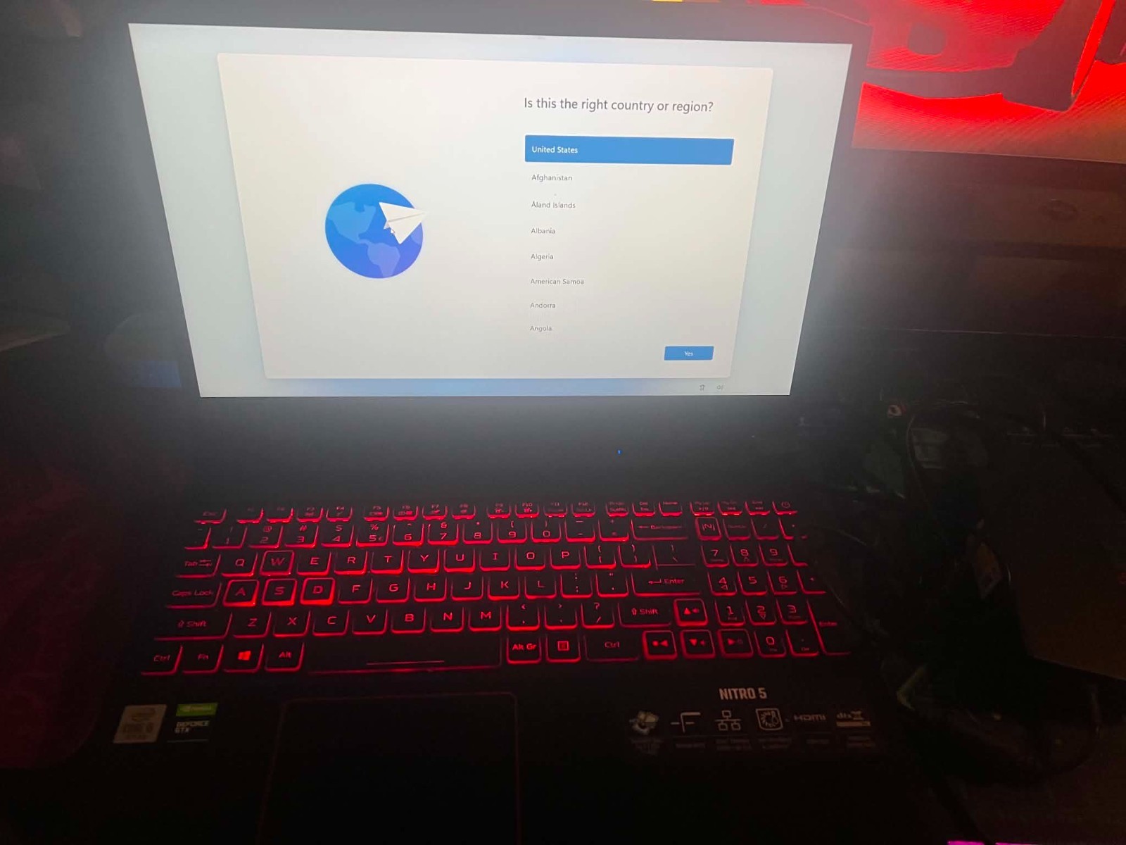 Acer Nitro 5 15.6″ (256 GB, Intel Core i5 10th Gen., 2.5 GHz, 16GB ) Laptop -…